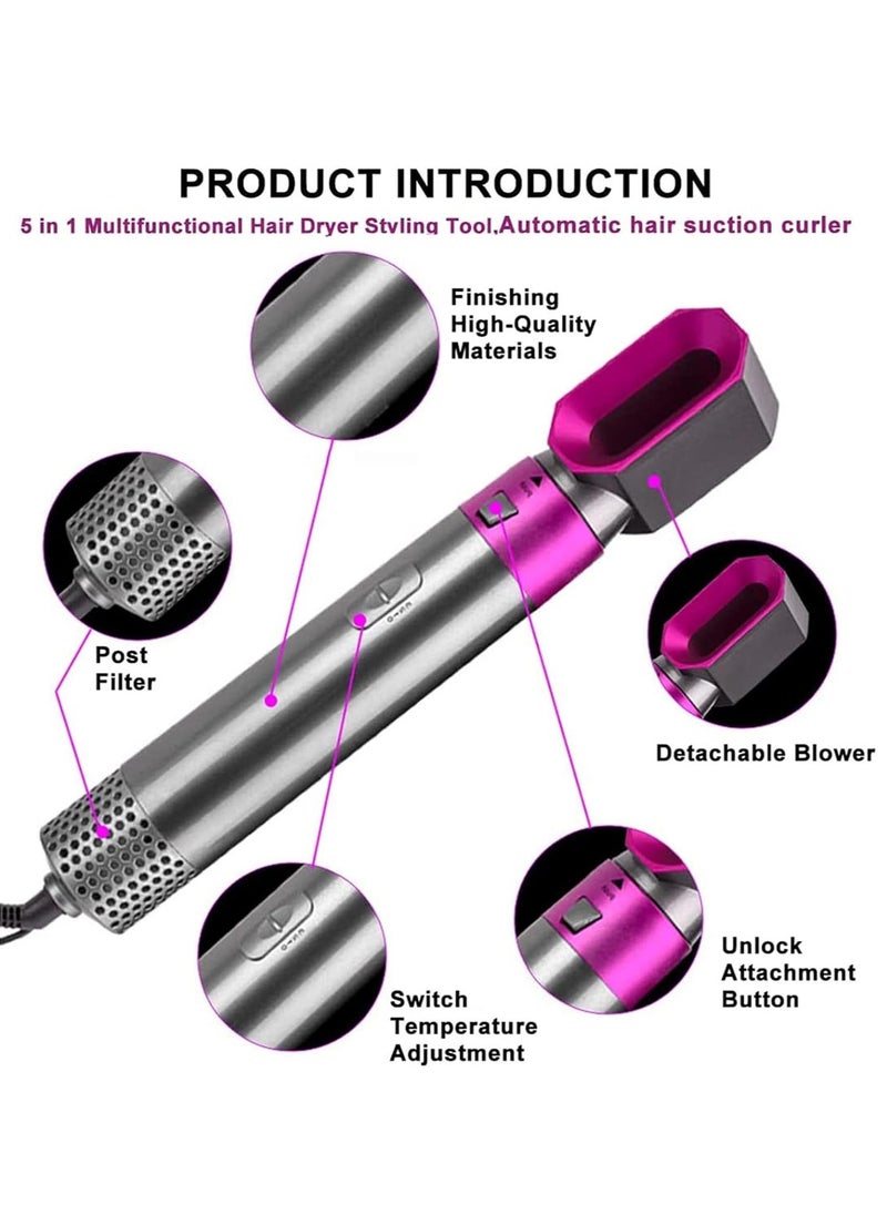 5 in 1 Hot Air Styler Hair Dryer Comb Multifunctional Styling