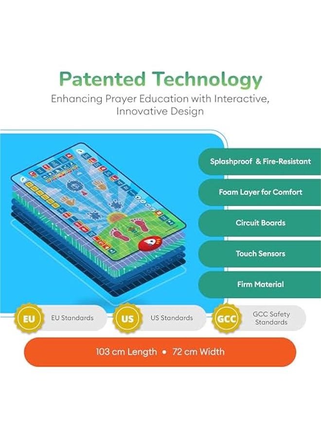 Smart prayer teaching rug for children in 7 languages