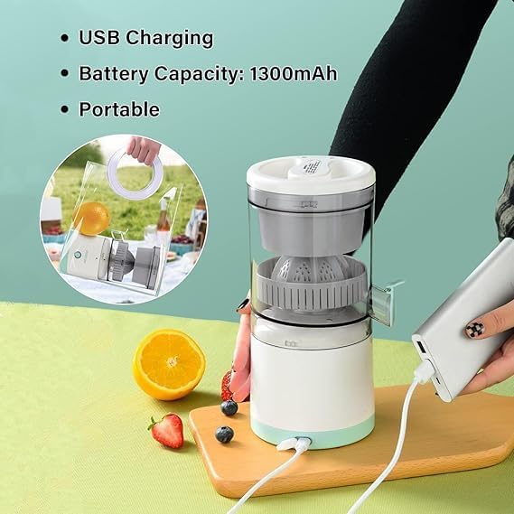 Electric Citrus Juicer, Hands-Free Portable USB Charging Powerful Electric Juicer