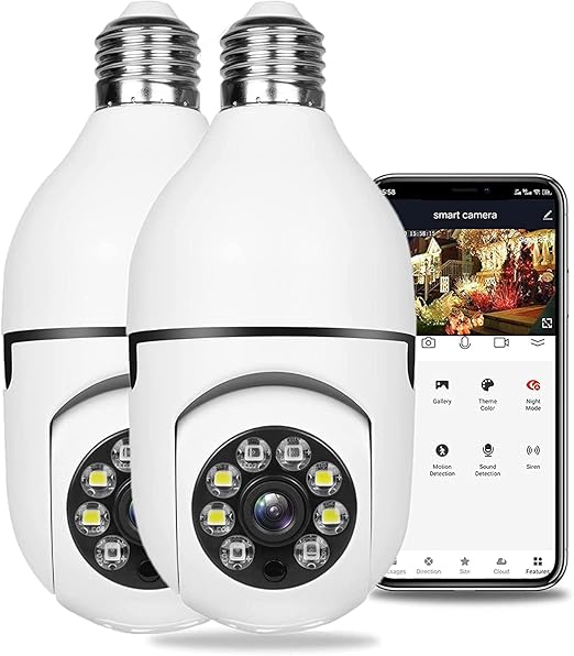 Light Bulb Security Camera Wifi Light Bulb  Wireless Security Camera