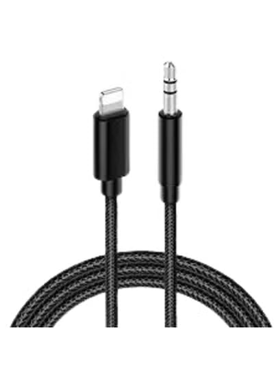 CEL-7790 Lightning to Male AUX Cable Black for iPhone