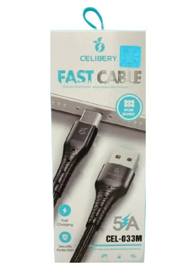 كابل Micro USB سلك مجدول من النايلون شاحن سريع سريع سلك USB إلى Micro USB 2.0 سلك شحن Android متوافق مع أجهزة Note وNexus وNokia وPS4 باللون الأسود