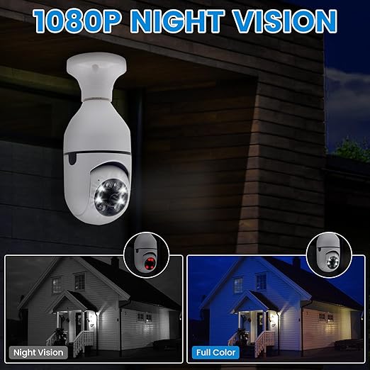 Light Bulb Security Camera Wifi Light Bulb  Wireless Security Camera