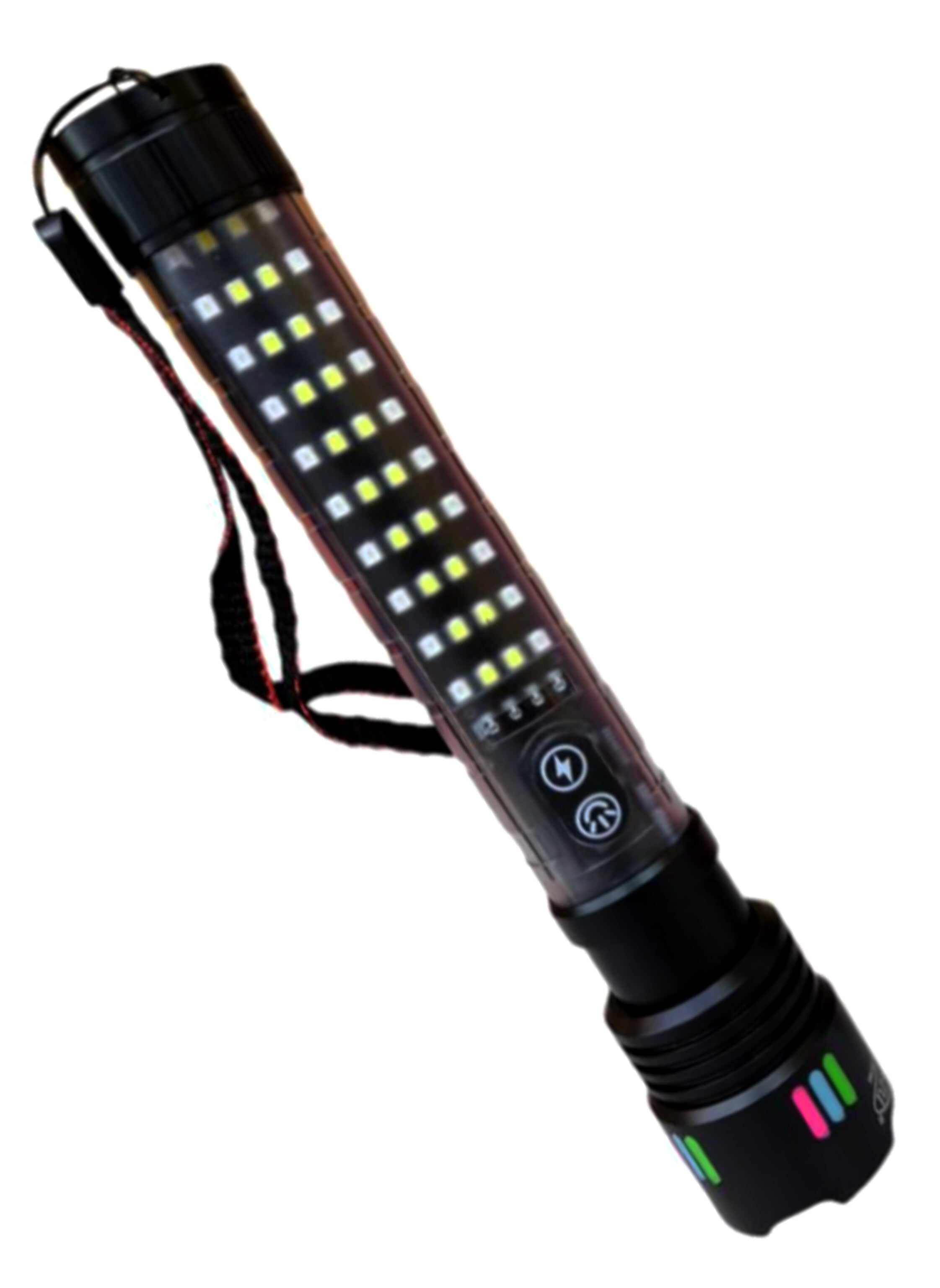 مصباح يدوي LED قابل لإعادة الشحن عالي الجودة مناسب للتخييم/المنزل High quality rechargeable LED flashlight suitable for camping/home