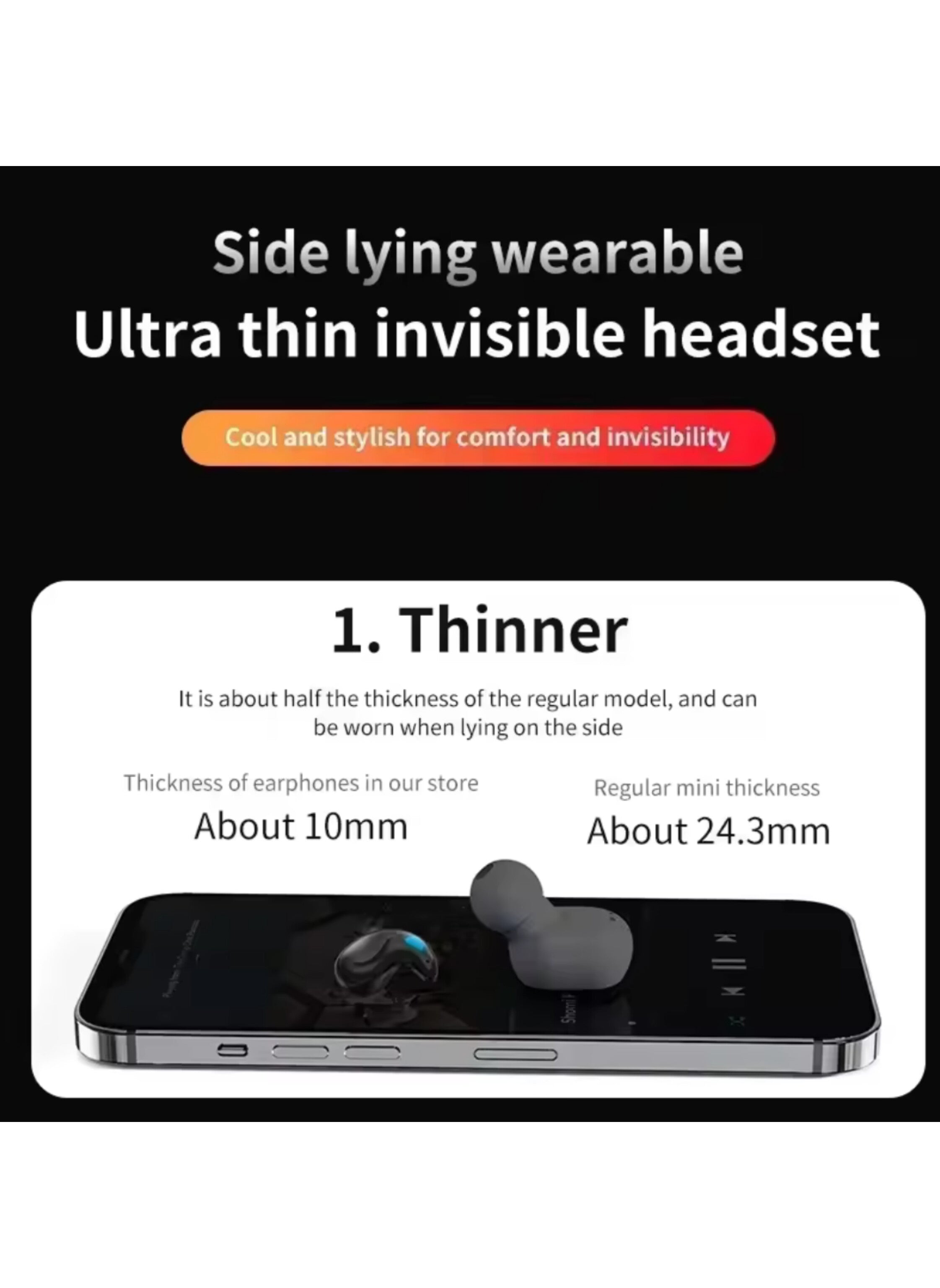 Small wireless earphone