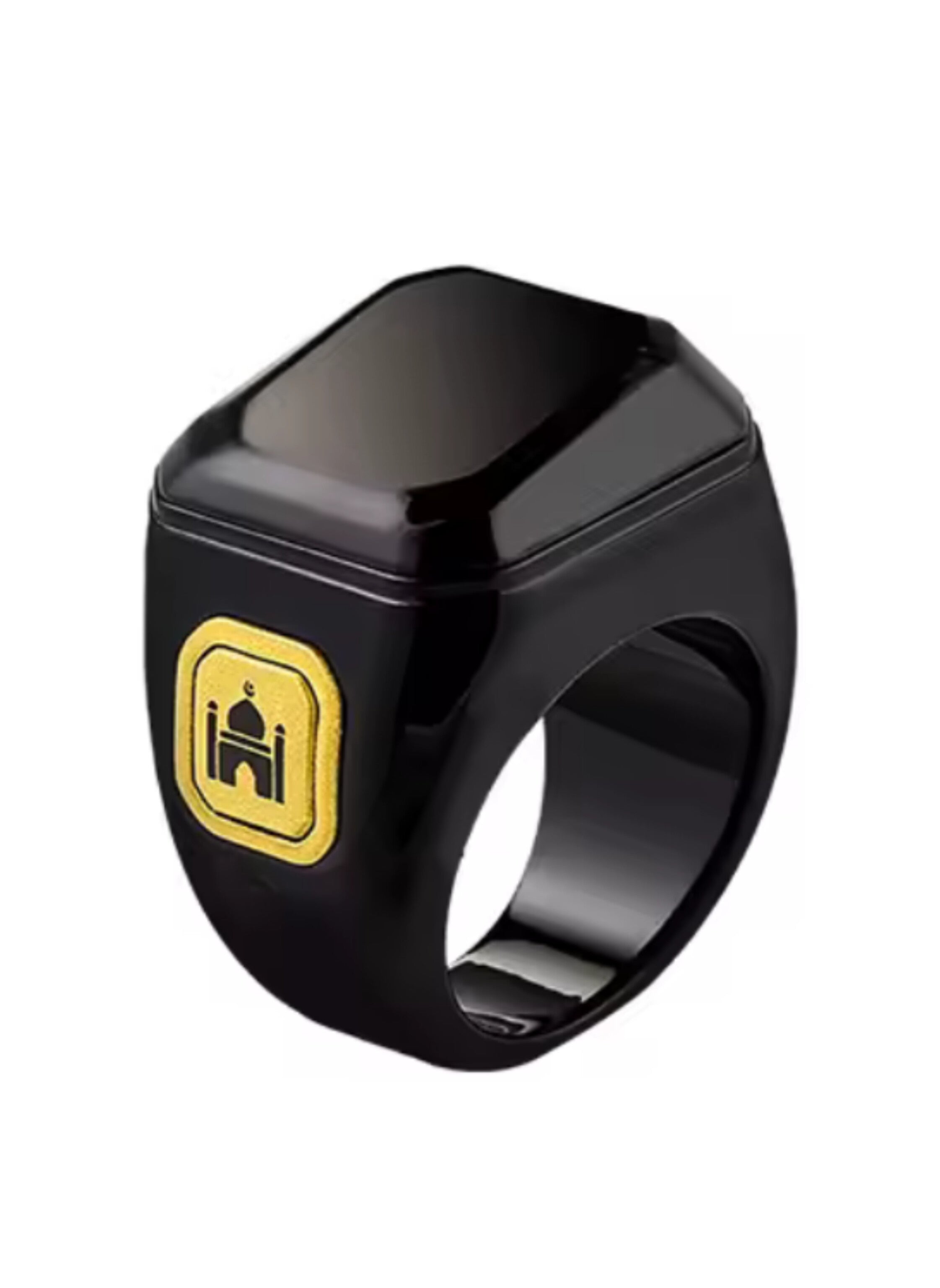 خاتم الذكر الذكي المتكامل 20 مم: عداد تسبيح، تذكير صلاة، اتصال بلوتوث وشاشة OLED 20mm Integrated Smart Dhikr Ring: Tasbih Counter, Prayer Reminder, Bluetooth, & OLED Display