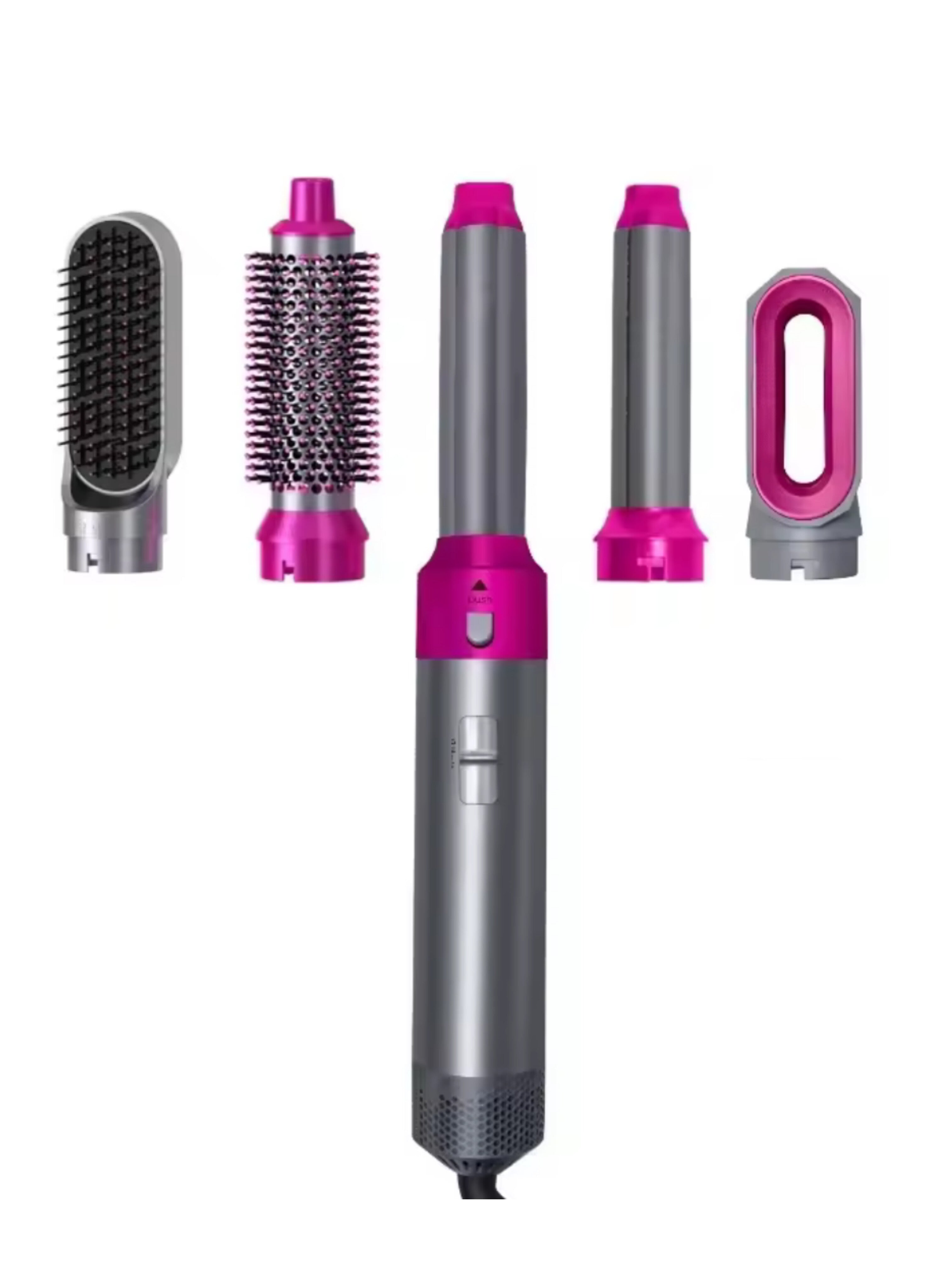 مجموعة تصفيف الشعر الاحترافية 5 في 1: أداة واحدة لجميع احتياجات تصفيفك *Professional 5-in-1 Hair Styling Set: One Tool for All Your Styling Needs*