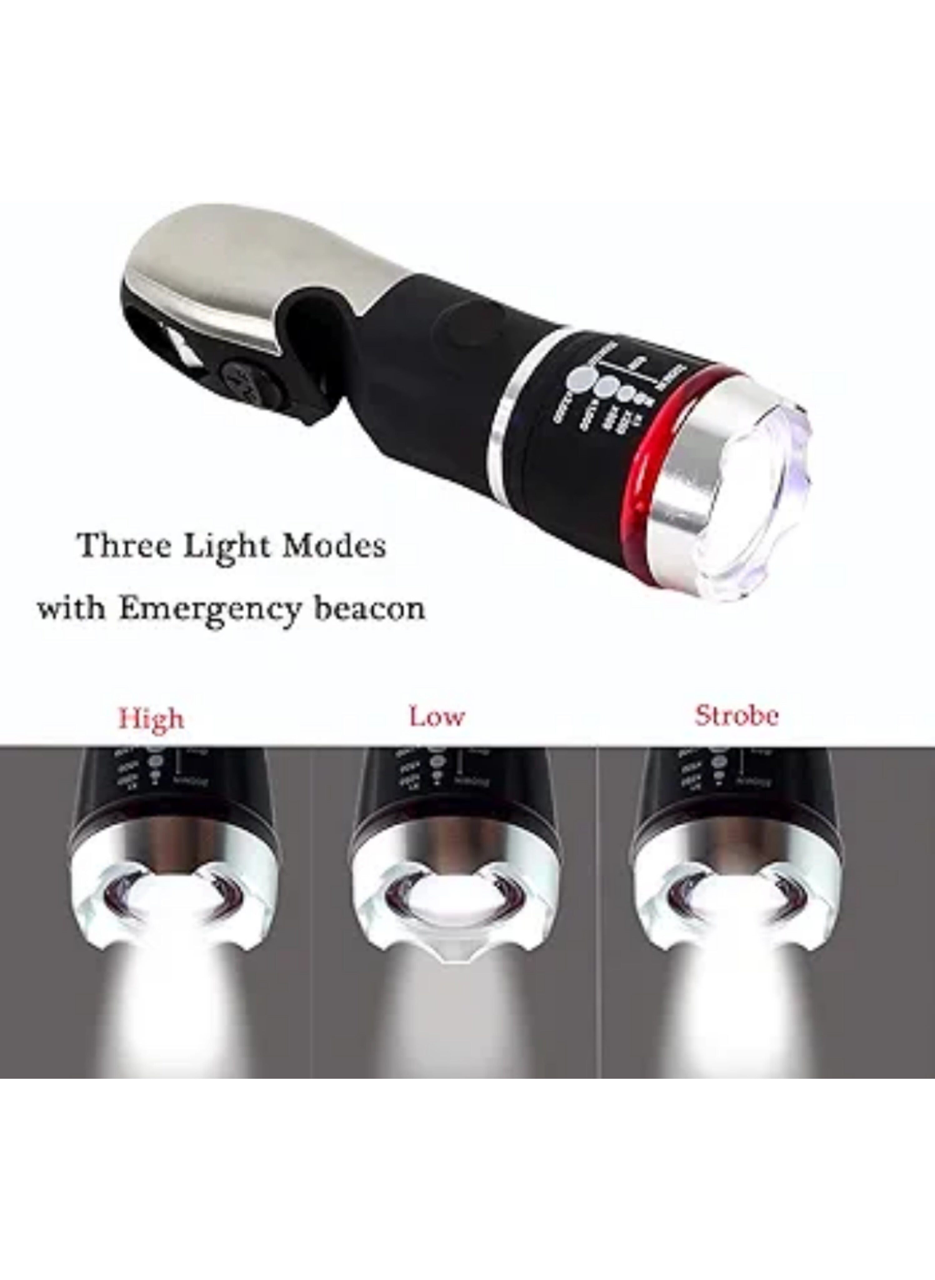 مصباح يدوي LED تكتيكي متعدد المهام للطوارئ - كشاف قوي 5 في 1 مع قاطع حزام أمان وكسارة زجاج وسكين تخييمMulti-Tool Tactical LED Flashlight for Emergencies - 5-in-1 Powerful Torch with Seat Belt Cutter, Glass Breaker, and Camping Knife