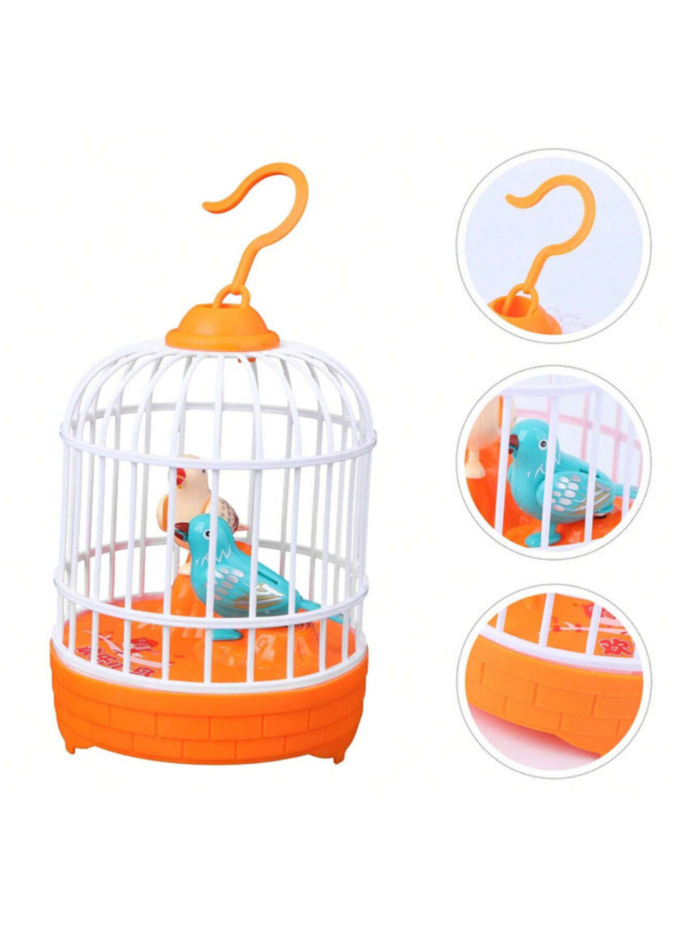 لعبة قفص الطيور التعليمية التفاعلية لتعلم اللسان مع خاصية ترديد الأصوات Interactive Talking Birdcage Toy for Language Development with Voice Mimicry