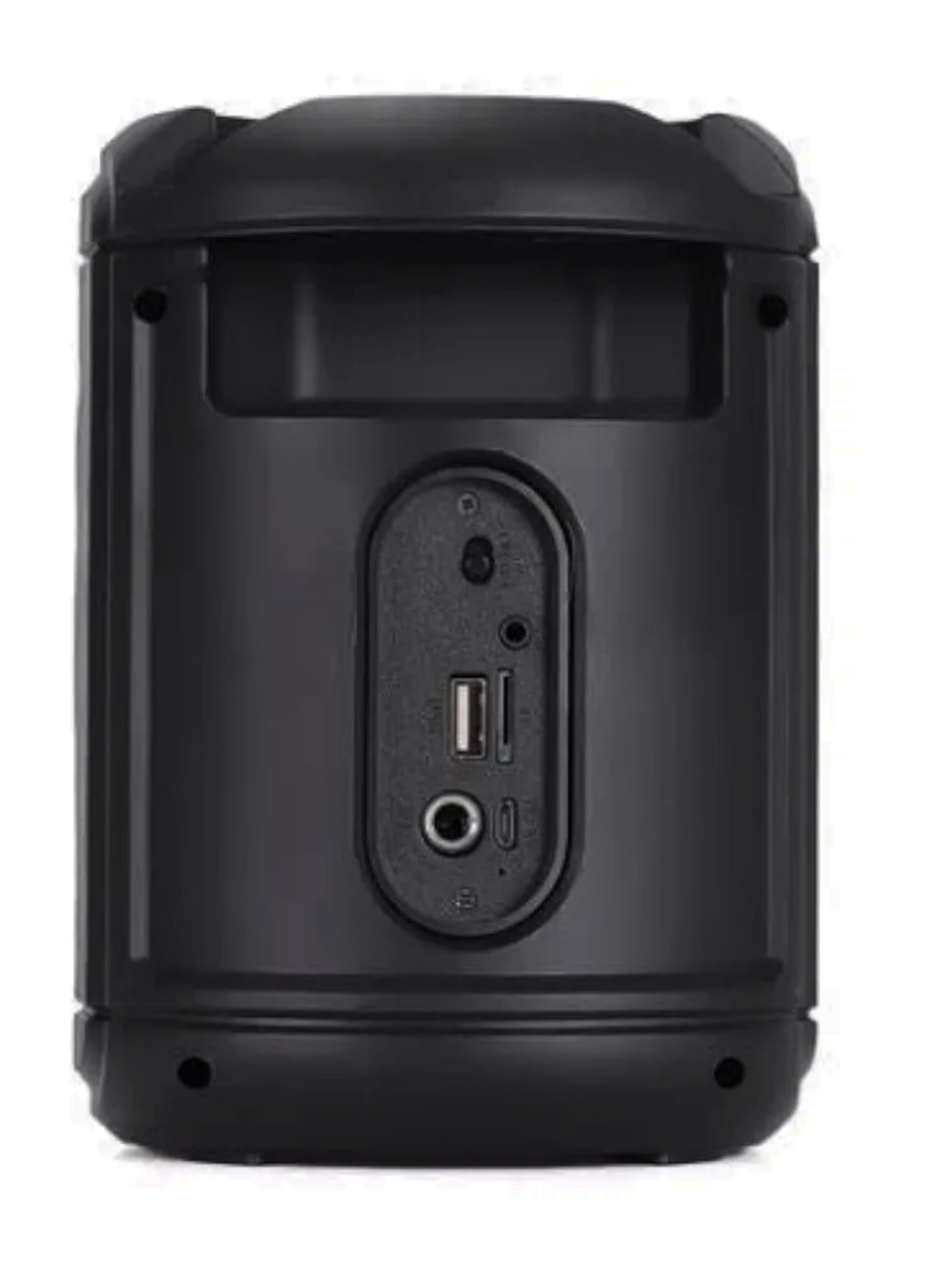 مكبر صوت بلوتوث لاسلكي محمول بقوة 10 واط مع راديو FM ومدخلات USB/SD وحامل هاتف مدمج 10W Portable Wireless Bluetooth Speaker with FM Radio, USB/SD Inputs & Integrated Phone Holder