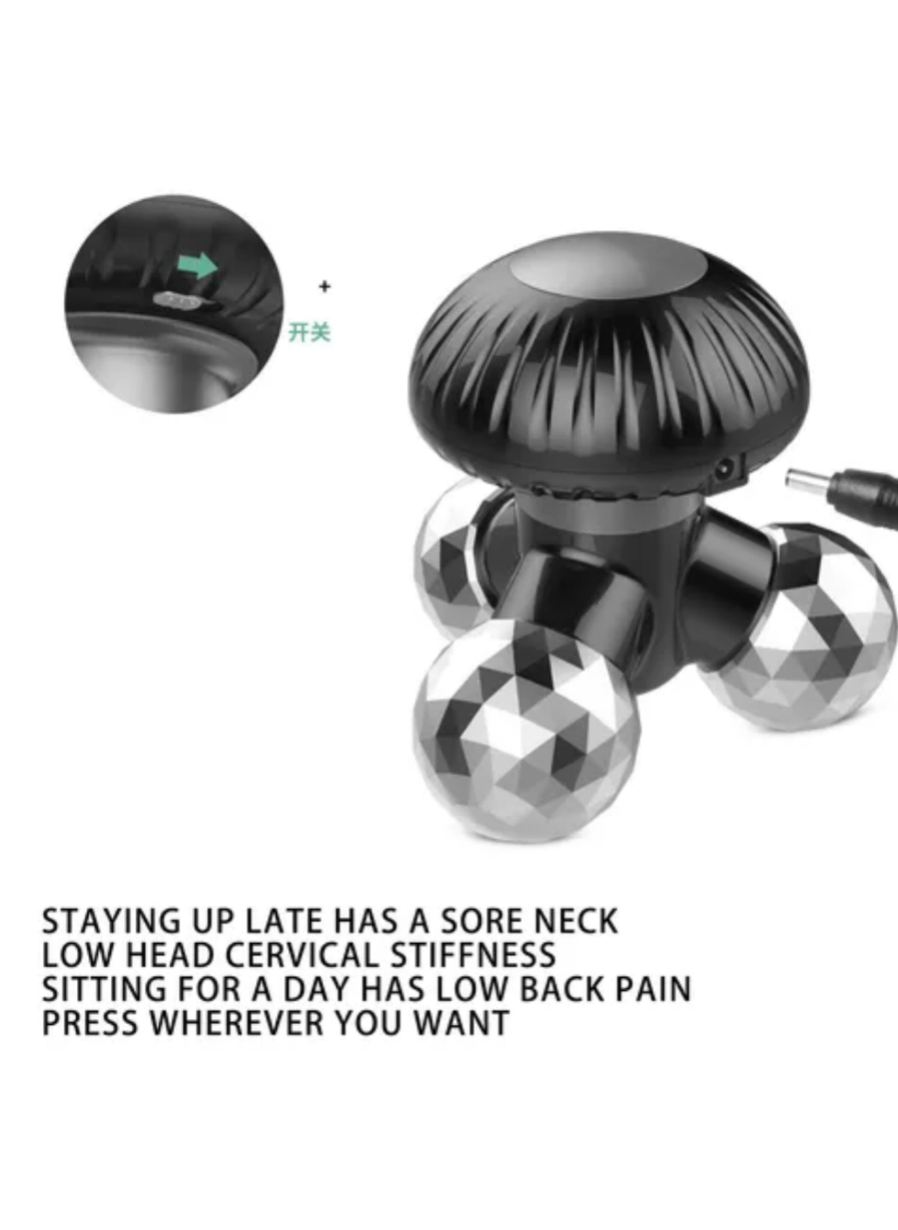 جهاز تدليك يدوي ثلاثي الأبعاد بالكرات الدوارة - مساجر الوجه والجسم الماسي لشد البشرة وتنشيط الدورة الدموية 3D Rolling Ball Manual Massager - Diamond-Cut Facial and Body Roller for Skin Tightening and Circulation Boost