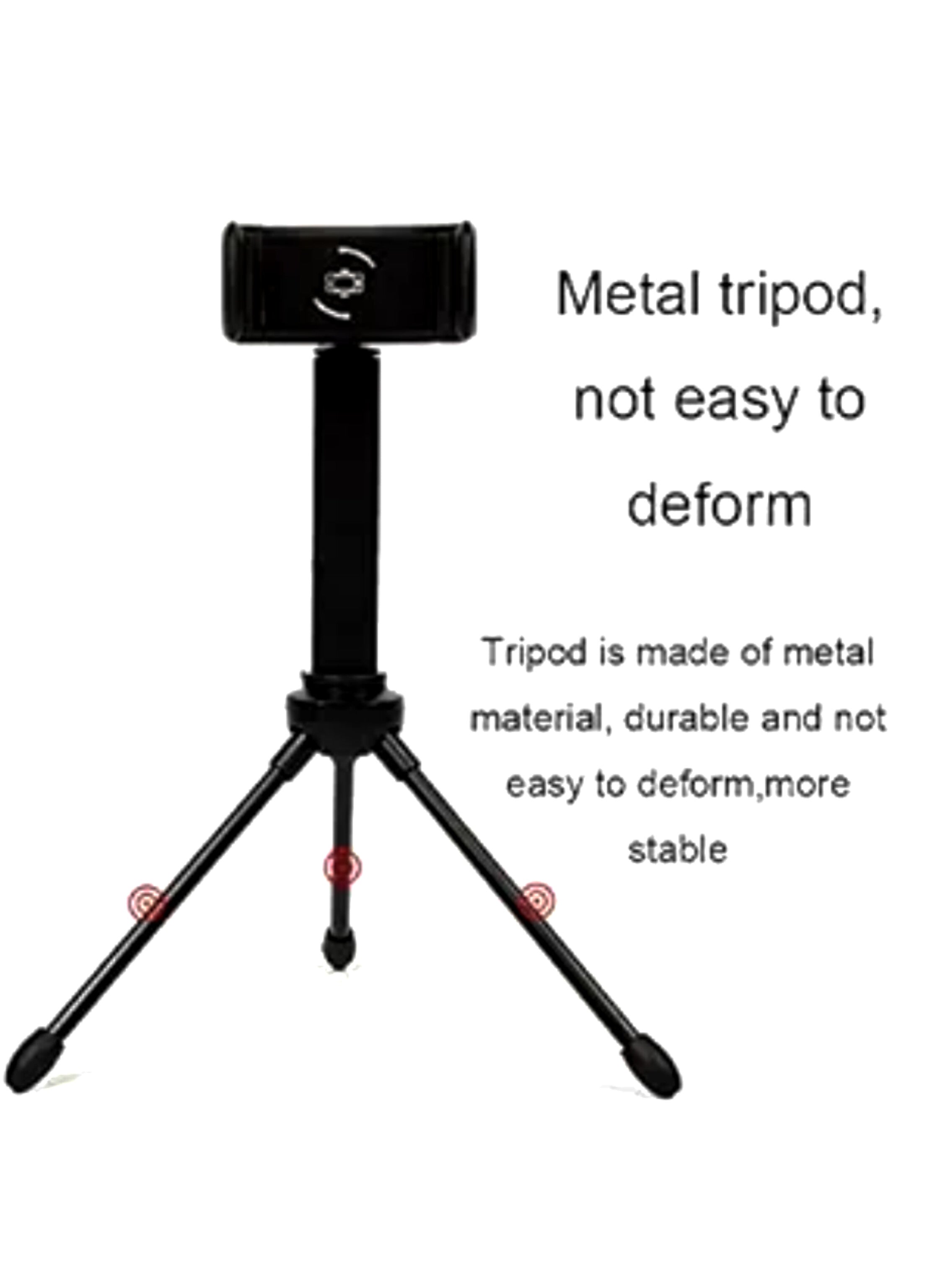 حامل ثلاثي القوائم صغير مرن ومحمول مع رأس دوار 360 درجة للتصوير الاحترافي Portable Flexible Mini Tripod with 360-Degree Rotating  Head for Professional Photography