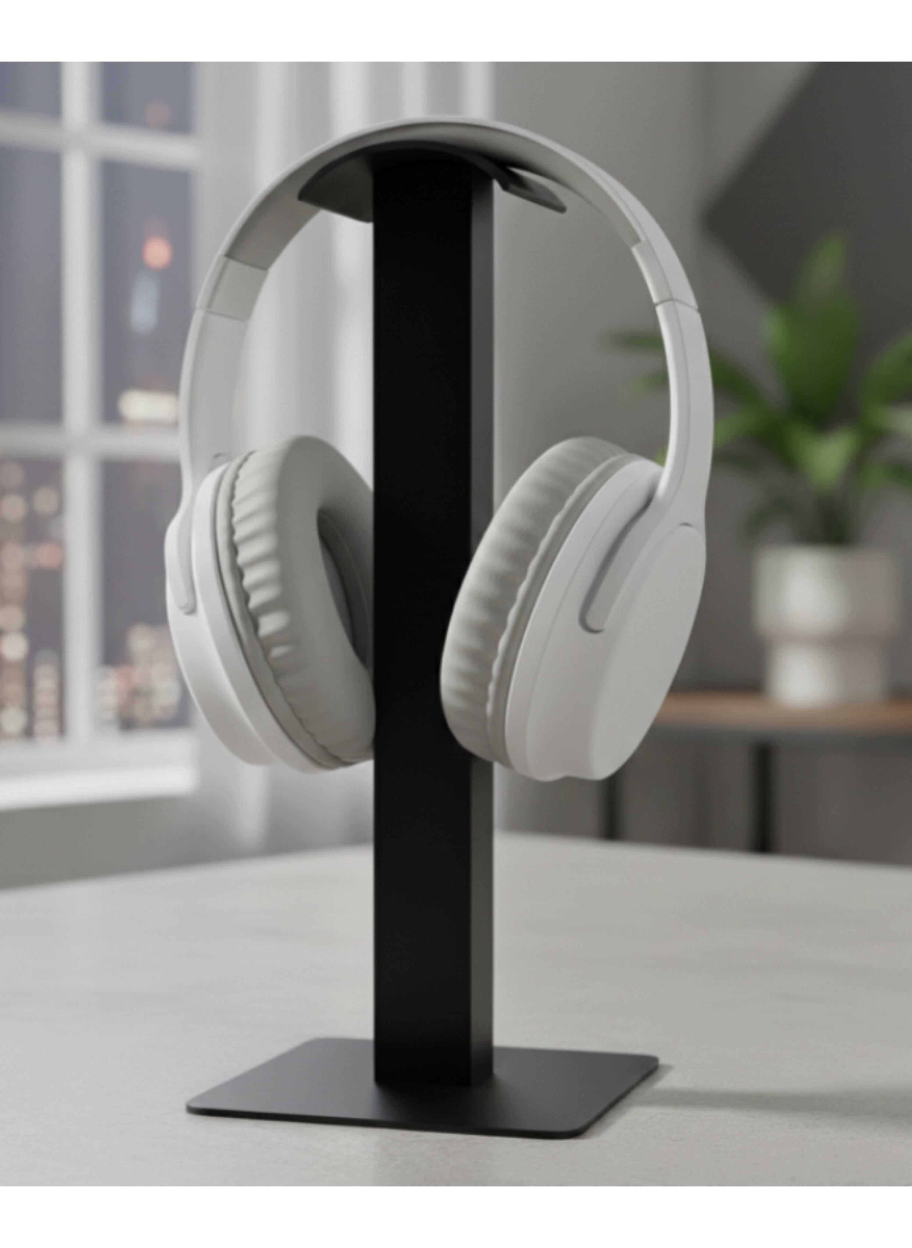 سماعات رأس لاسلكية فوق الأذن  وبلوتوث - تصميم عصري قابل للطي للأطفال والبالغين بصوت عالي الجودة Light white Wireless Over-Ear Bluetooth Headphones - Modern Foldable Design for Kids and Adults with High-Quality Sound