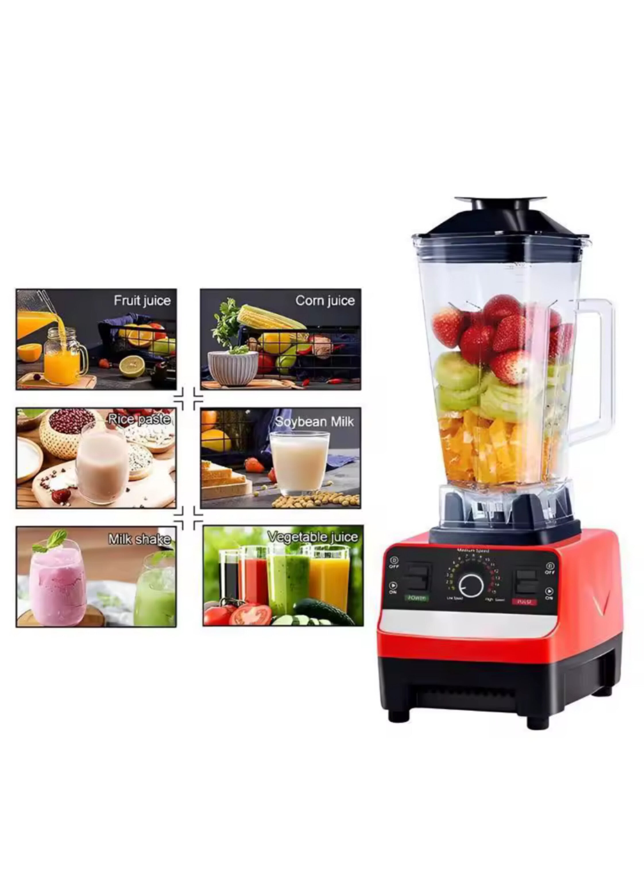 Complete kitchen package: blender with grinder, water boiler, and citrus juicer 