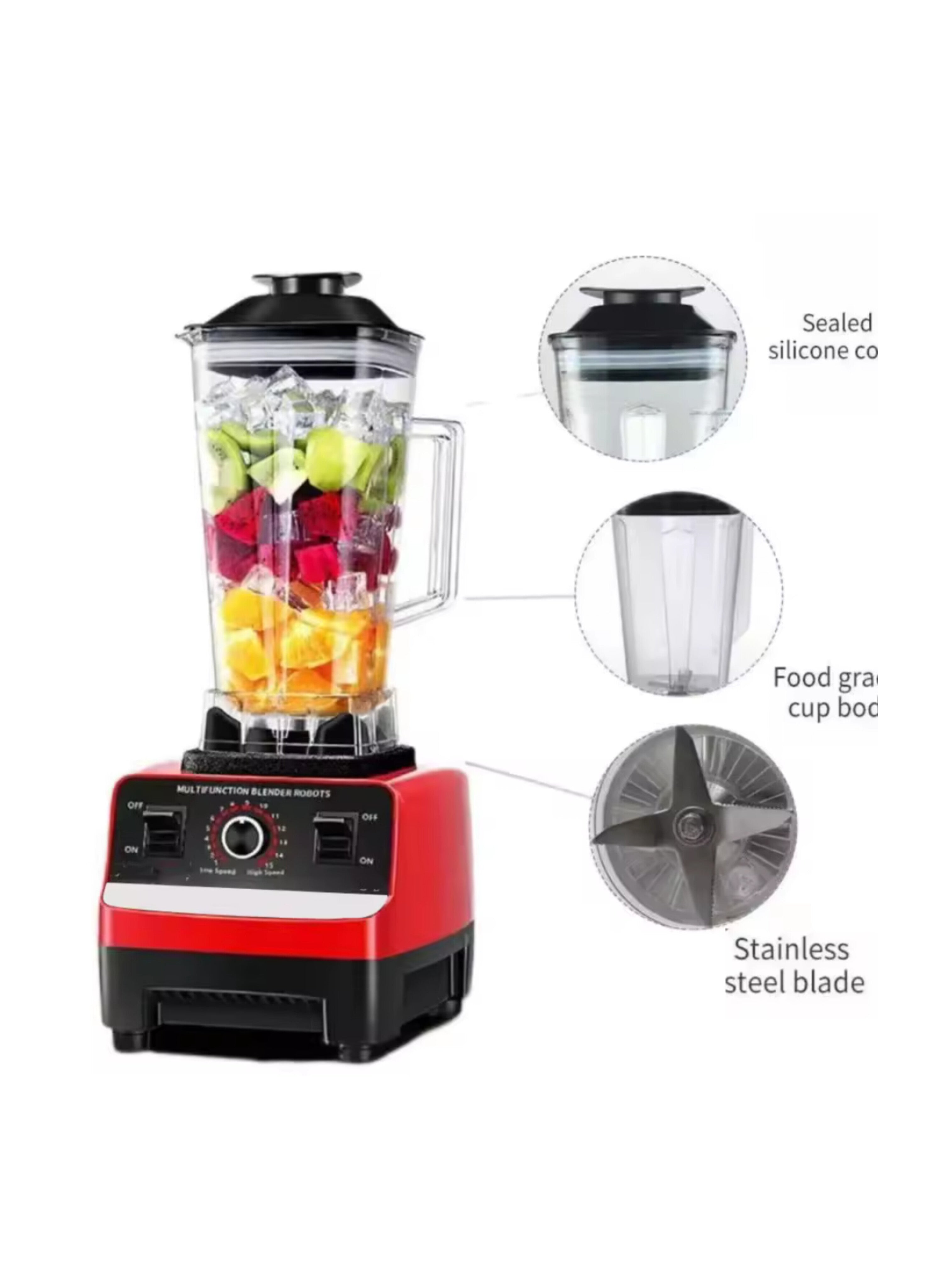 بكج المطبخ المتكامل: خلاط celibery Crest مع فرامة ، مفرمة طعام، بوتوجاز، وهدية مفاجئة Complete Kitchen Package: Crest Blender with Grinder, Food Chopper, Portable Stove, and a Surprise Gift