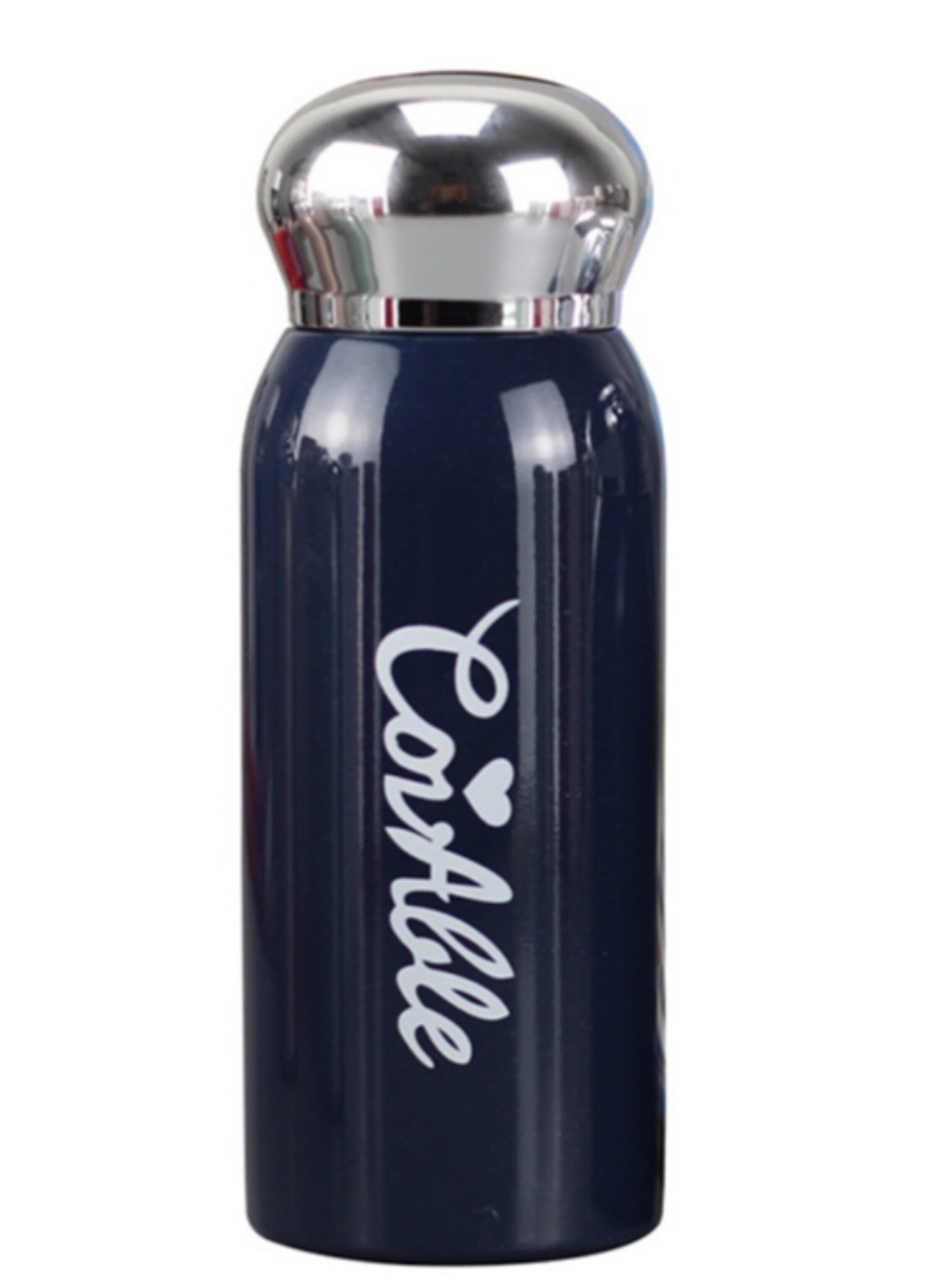 Stainless steel water bottle ideal for hot and cold drinks, blue color