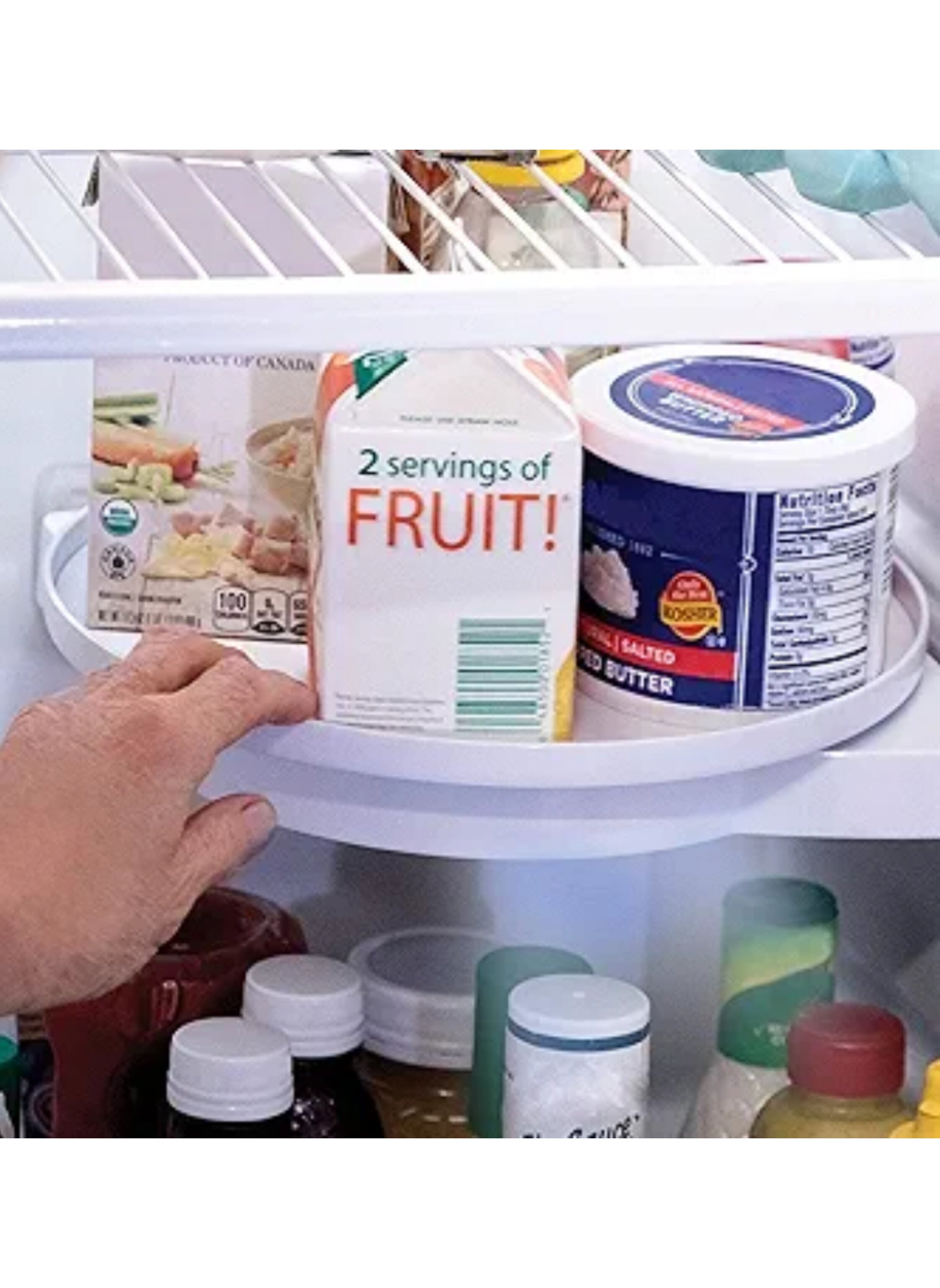 360° Rotating Corner Storage Organizer - Multi-Purpose Kitchen & Bathroom Shelf منظم تخزين زاوية دوار 360 درجة - رف متعدد الأغراض للمطبخ والحمام