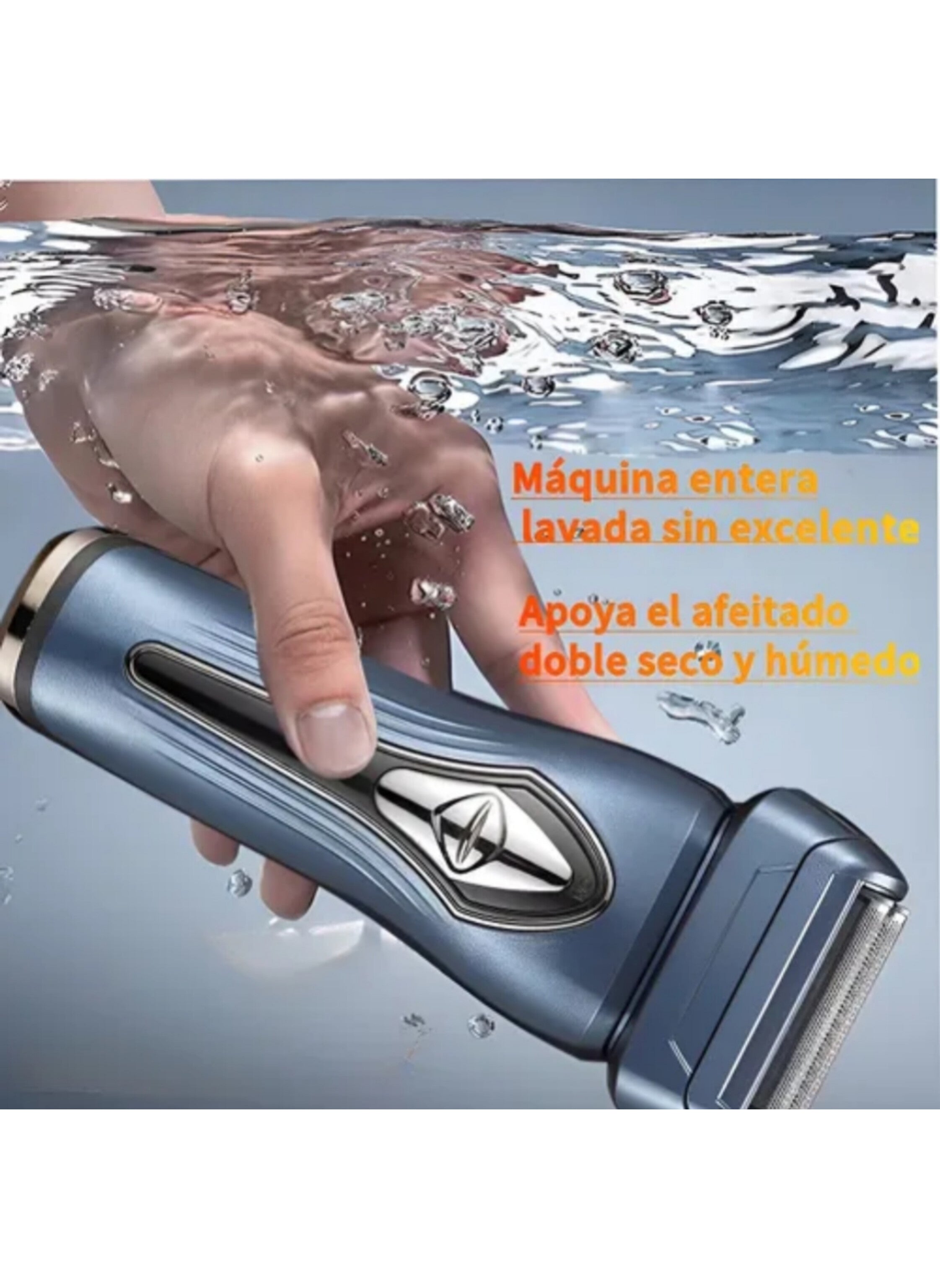 Professional Electric Shaver for Men – 1‑Hour Fast Charge, 90 Minutes Cordless Use, Double Cutter Head, Pop‑Up Trimmer &amp; Smart Sensor Technology