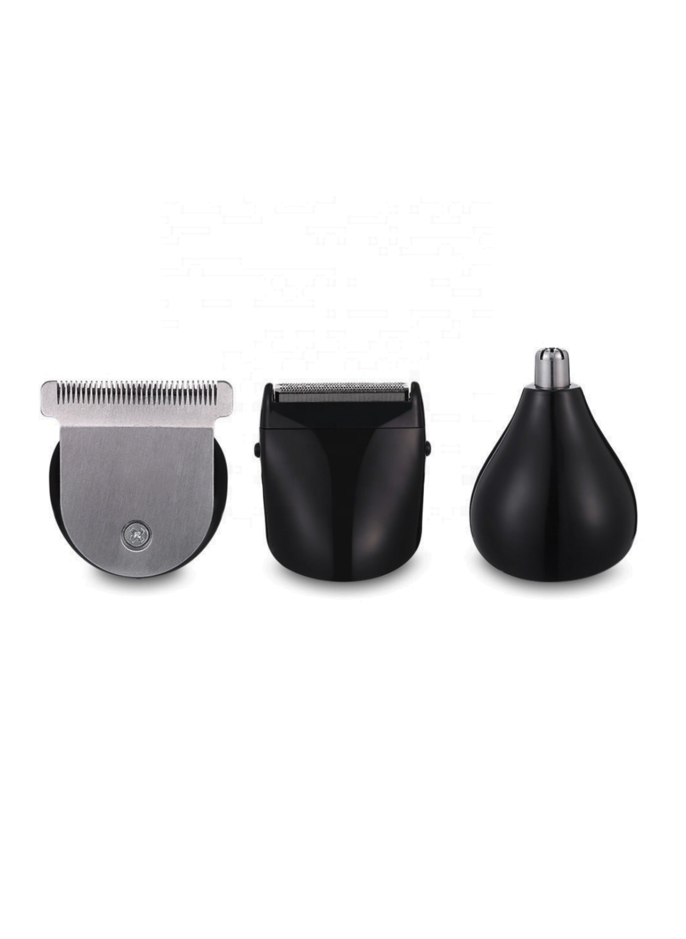 3-in-1 Rechargeable Hair, Beard & Nose Trimmer – Multi-Functional Grooming Kit with 4 Guide Combs, Corded & Cordless Use, Long Battery Life