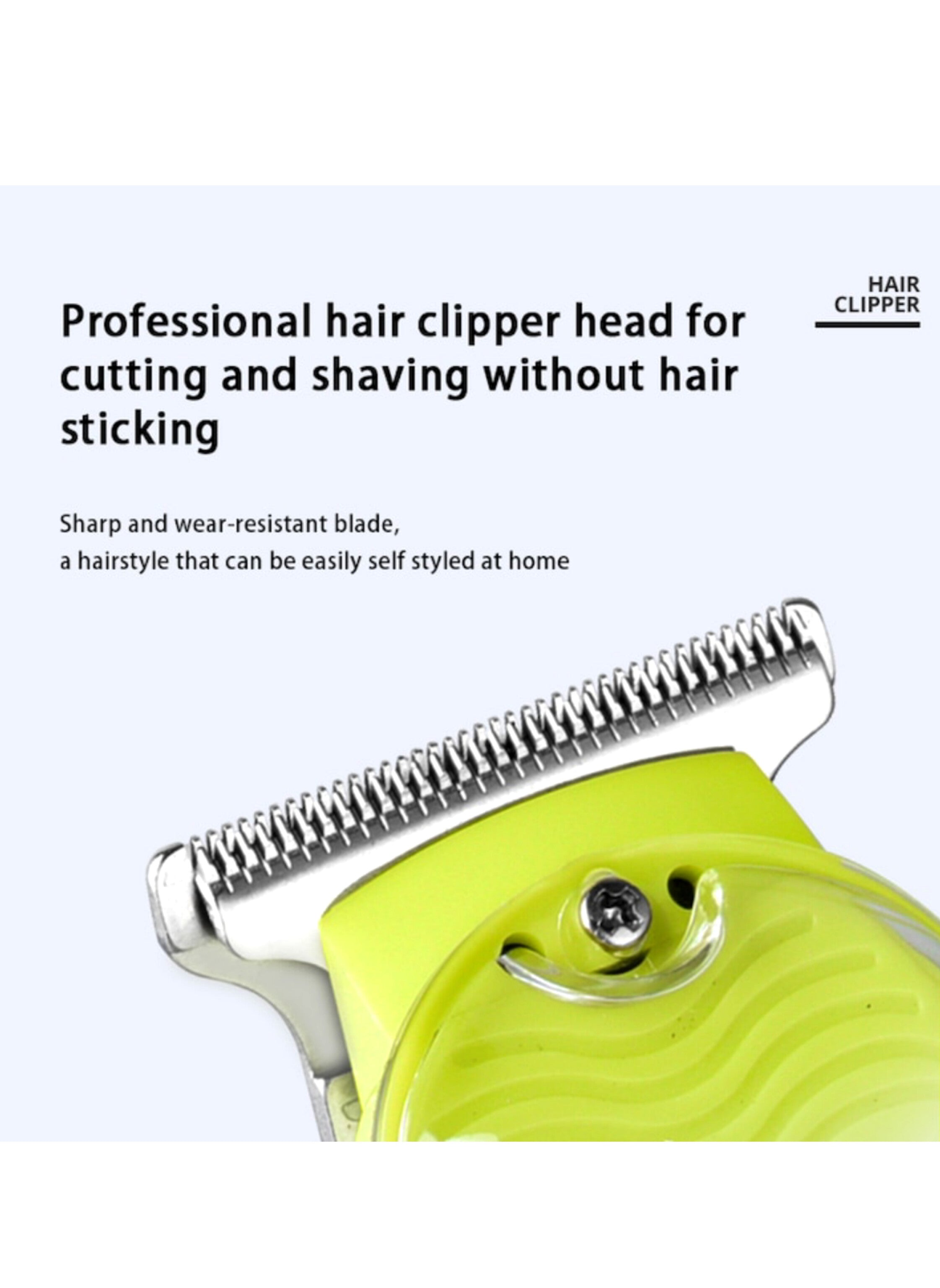 Electric Hair Clipper, Electric Hair Trimmer Cordless Rechargeable LED Digital Display Transparent ماكينة قص الشعر الكهربائية، ماكينة تشذيب الشعر الكهربائية اللاسلكية القابلة لإعادة الشحن، شاشة رقمية LED شفافة
