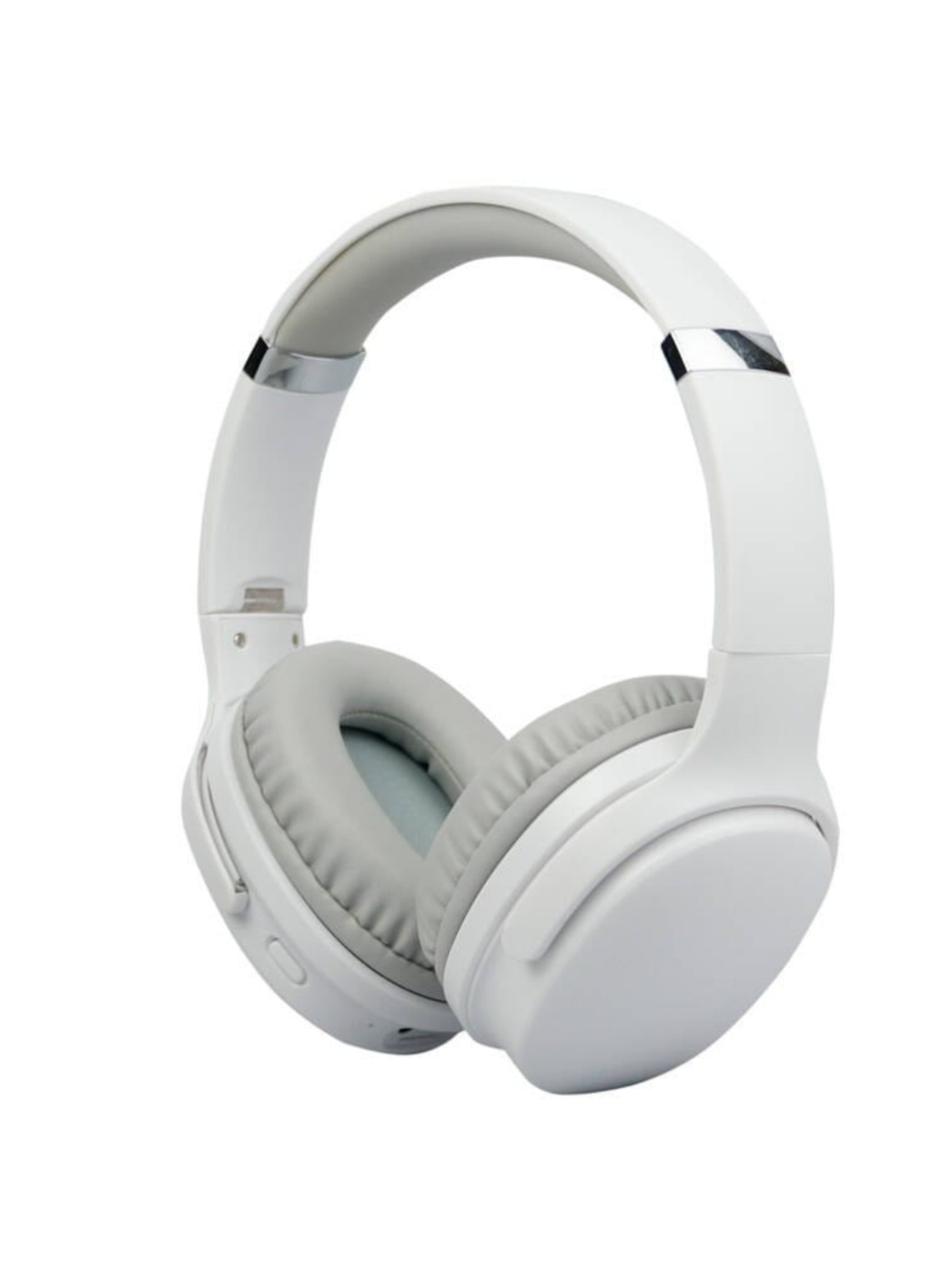 سماعات رأس لاسلكية فوق الأذن  وبلوتوث - تصميم عصري قابل للطي للأطفال والبالغين بصوت عالي الجودة Light white Wireless Over-Ear Bluetooth Headphones - Modern Foldable Design for Kids and Adults with High-Quality Sound