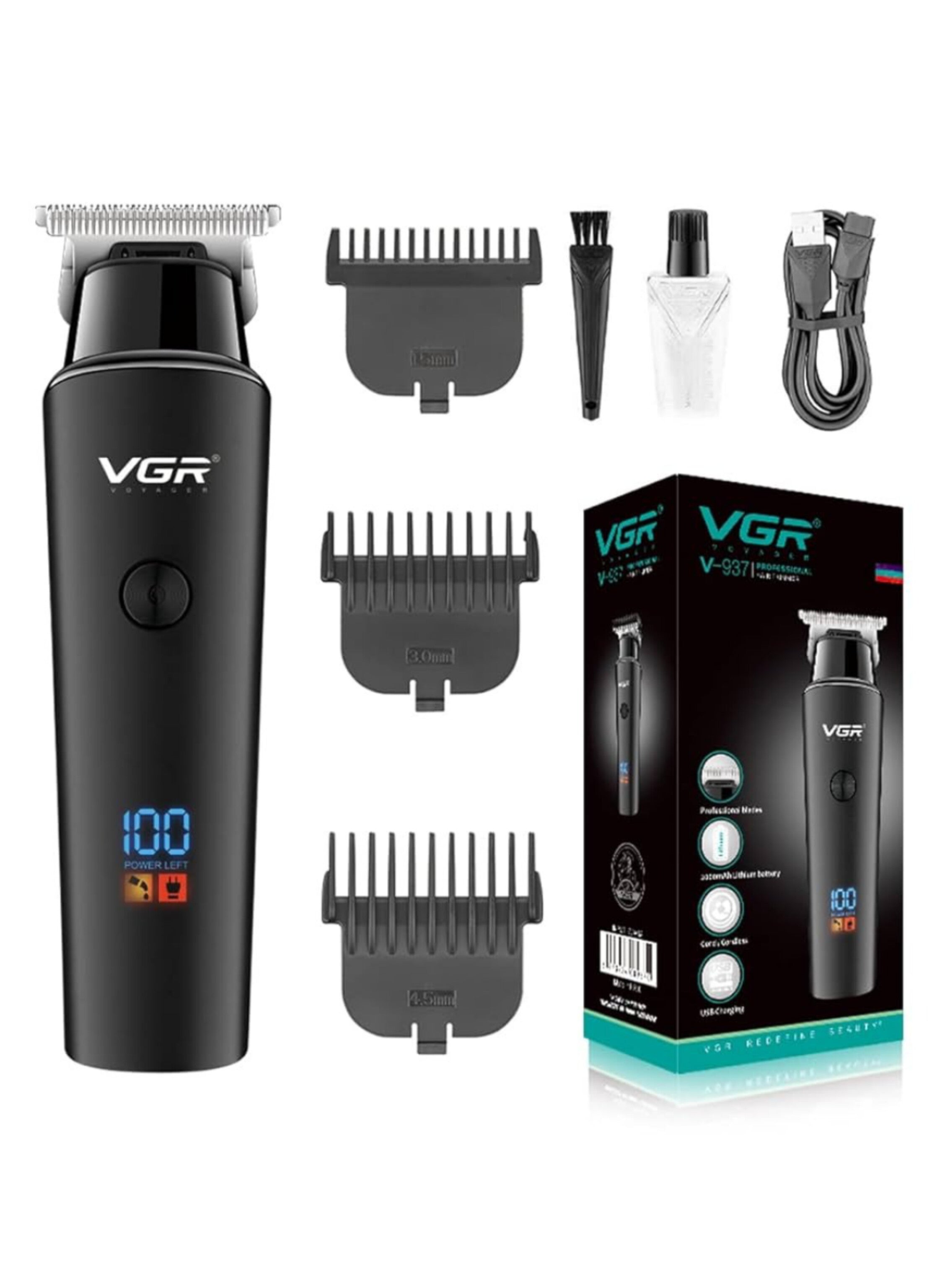 ماكينة حلاقة الشعر الاحترافيةVGR V-937 لاسلكية VGR V-937 Professional Hair Trimmer cordless