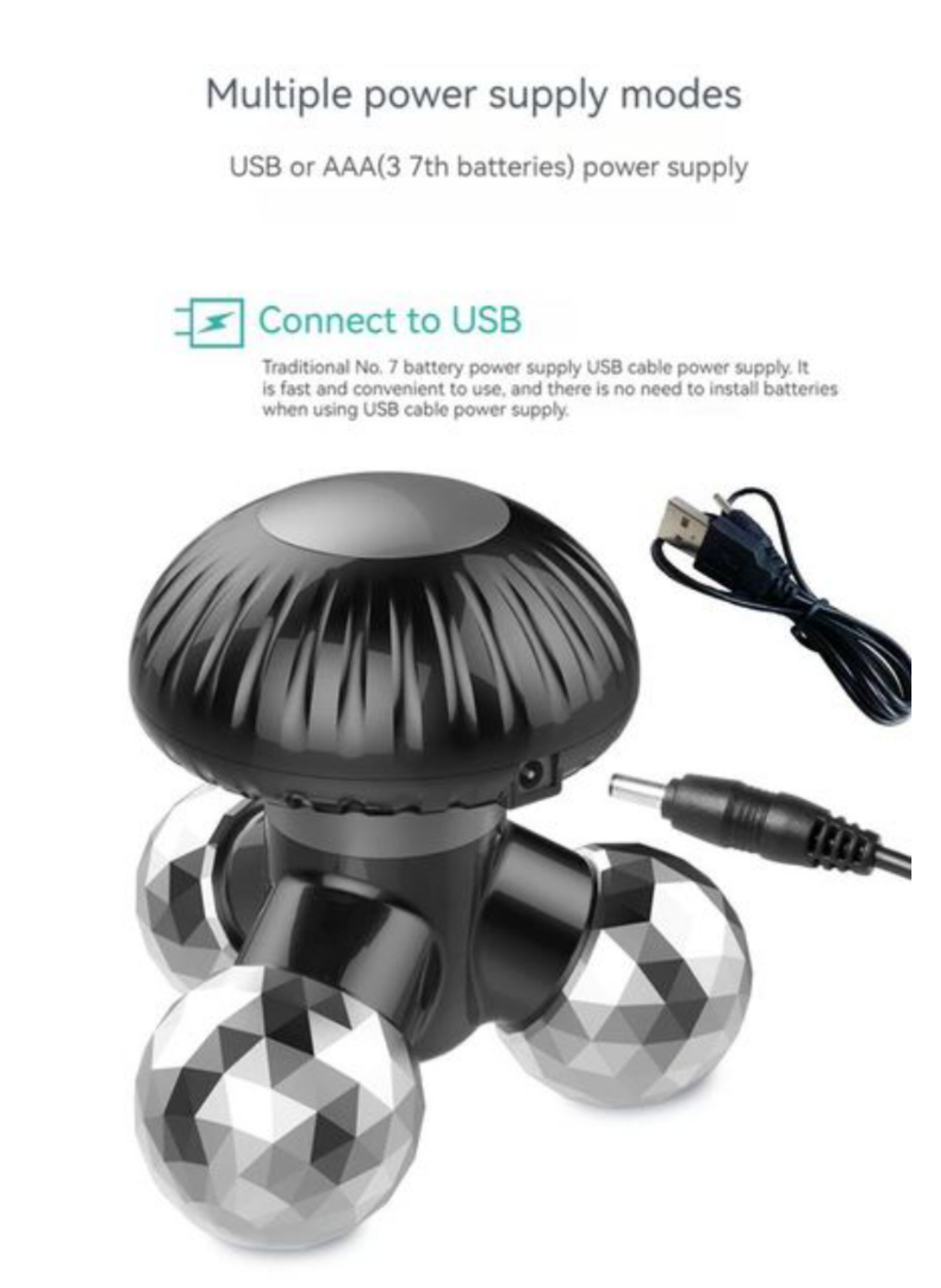 جهاز تدليك يدوي ثلاثي الأبعاد بالكرات الدوارة - مساجر الوجه والجسم الماسي لشد البشرة وتنشيط الدورة الدموية 3D Rolling Ball Manual Massager - Diamond-Cut Facial and Body Roller for Skin Tightening and Circulation Boost