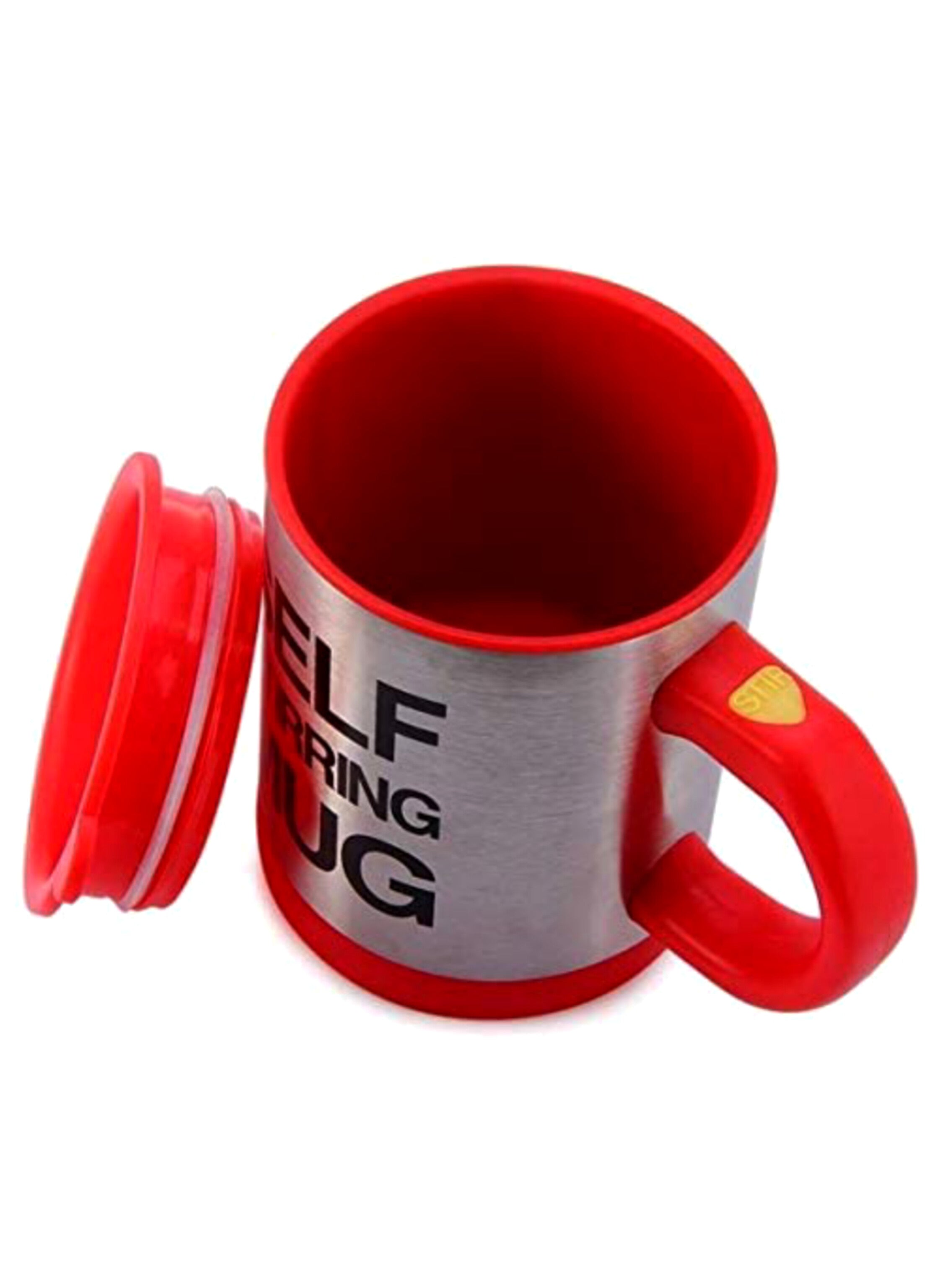 Self-stirring mug automatically stirs drinks with the touch of a button. The high-quality mug material maintains the temperature of your beverageكوب التحريك الذاتي  لتقليب المشروبات تلقائيًا بلمسة زر واحدة مادة الكوب  تحافظ على درجة حرارة المشروب.