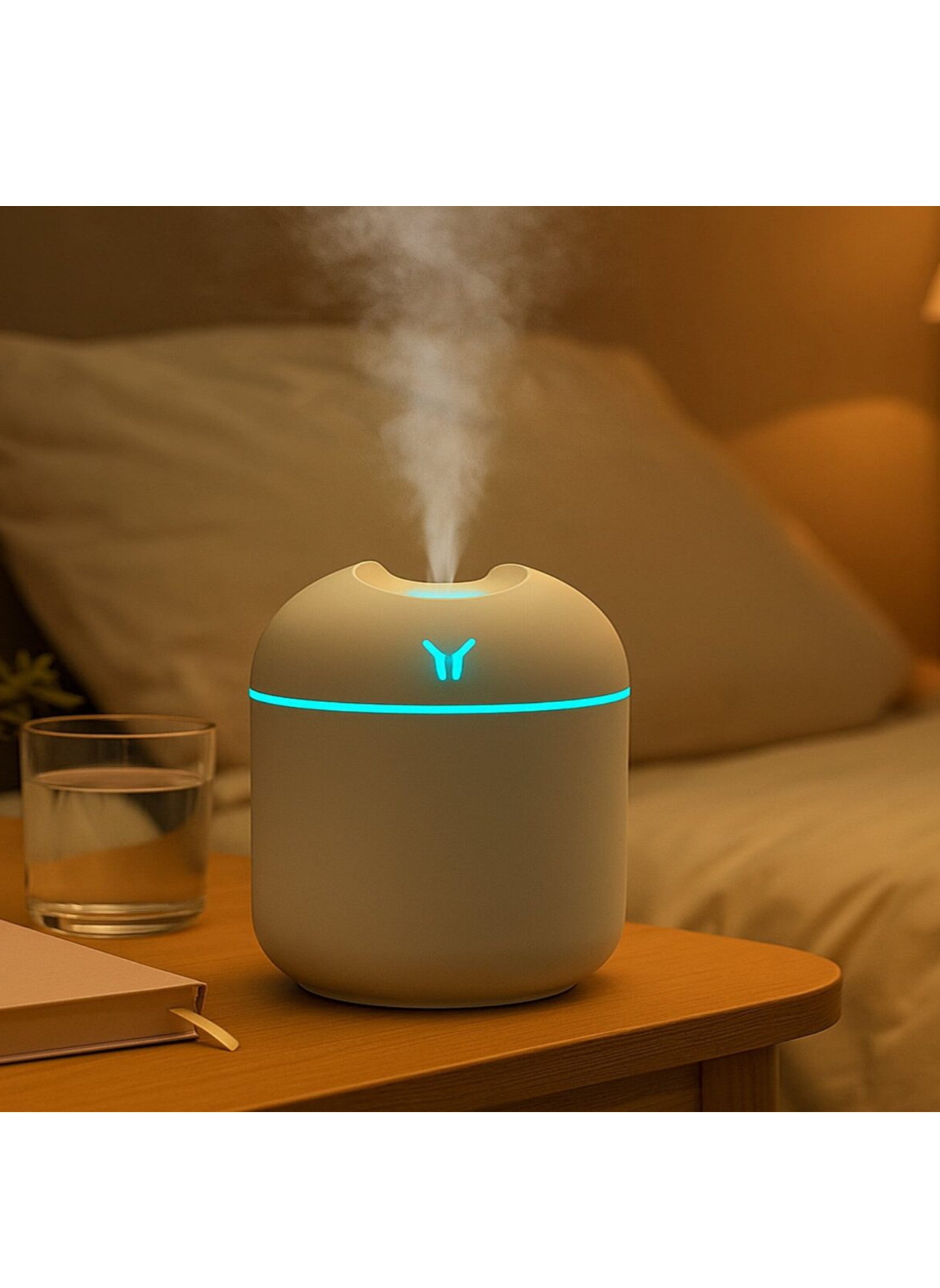 250ML Mini Humidifier – Aromatherapy Diffuser – Portable USB Essential Oil Air Purifier for Home or Car