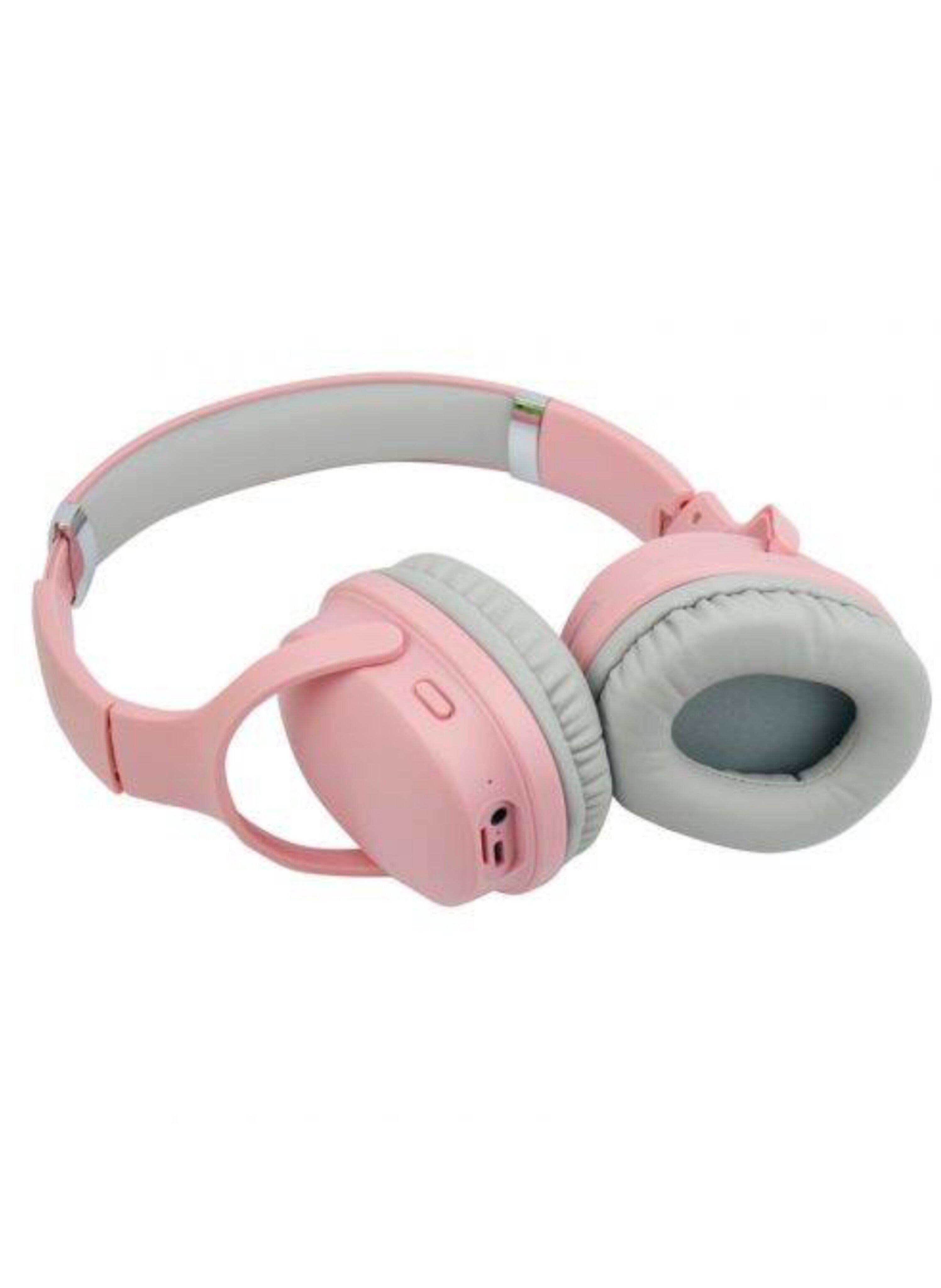 سماعات رأس لاسلكية فوق الأذن وردية فاتحة وبلوتوث - تصميم عصري قابل للطي للأطفال والبالغين بصوت عالي الجودة Light Pink Wireless Over-Ear Bluetooth Headphones - Modern Foldable Design for Kids and Adults with High-Quality Sound