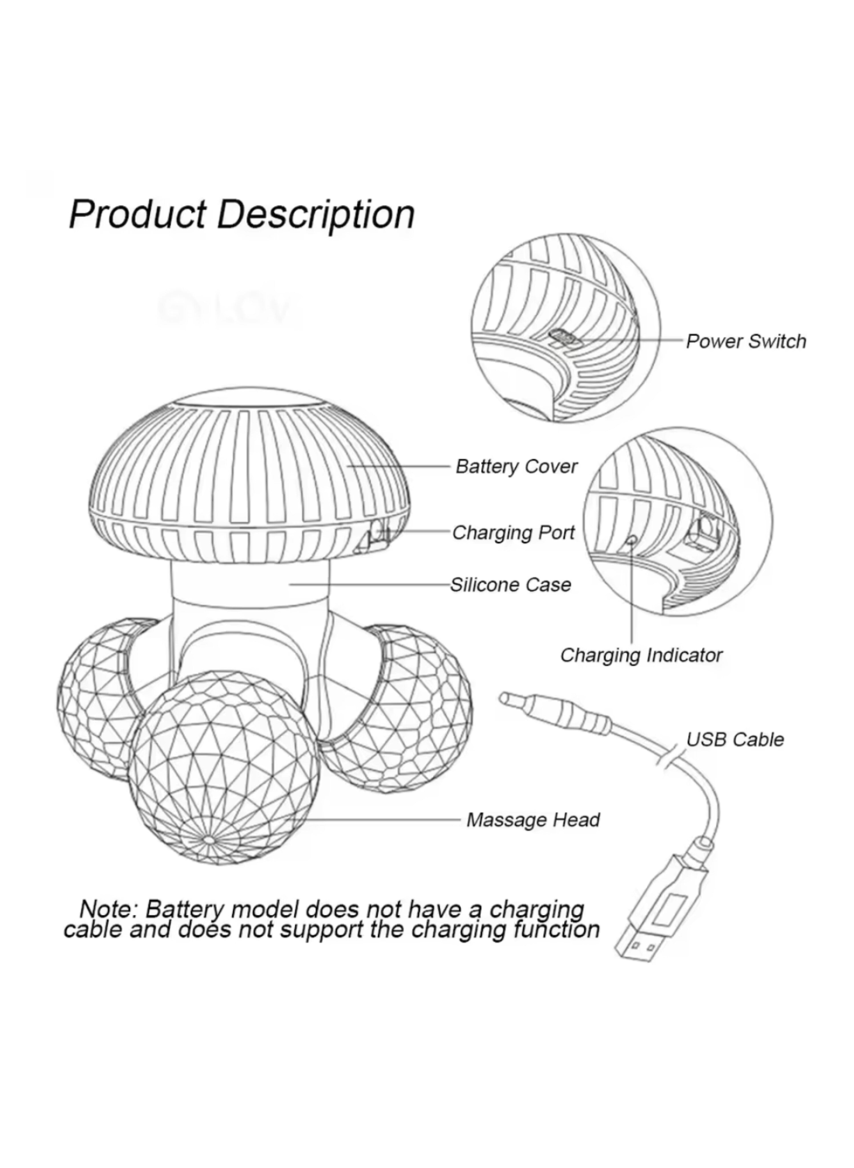 جهاز تدليك يدوي ثلاثي الأبعاد بالكرات الدوارة - مساجر الوجه والجسم الماسي لشد البشرة وتنشيط الدورة الدموية 3D Rolling Ball Manual Massager - Diamond-Cut Facial and Body Roller for Skin Tightening and Circulation Boost