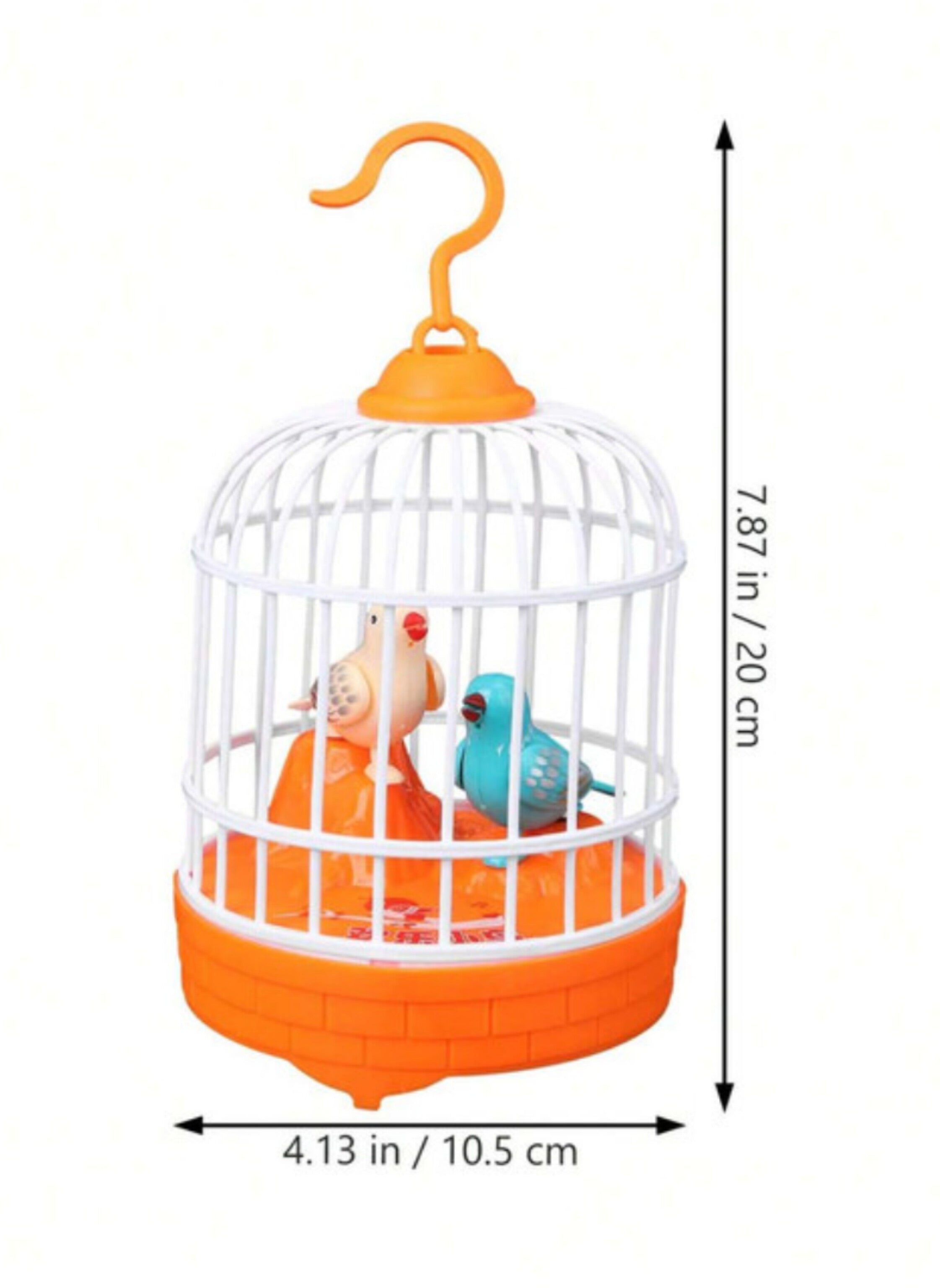 لعبة قفص الطيور التعليمية التفاعلية لتعلم اللسان مع خاصية ترديد الأصوات Interactive Talking Birdcage Toy for Language Development with Voice Mimicry