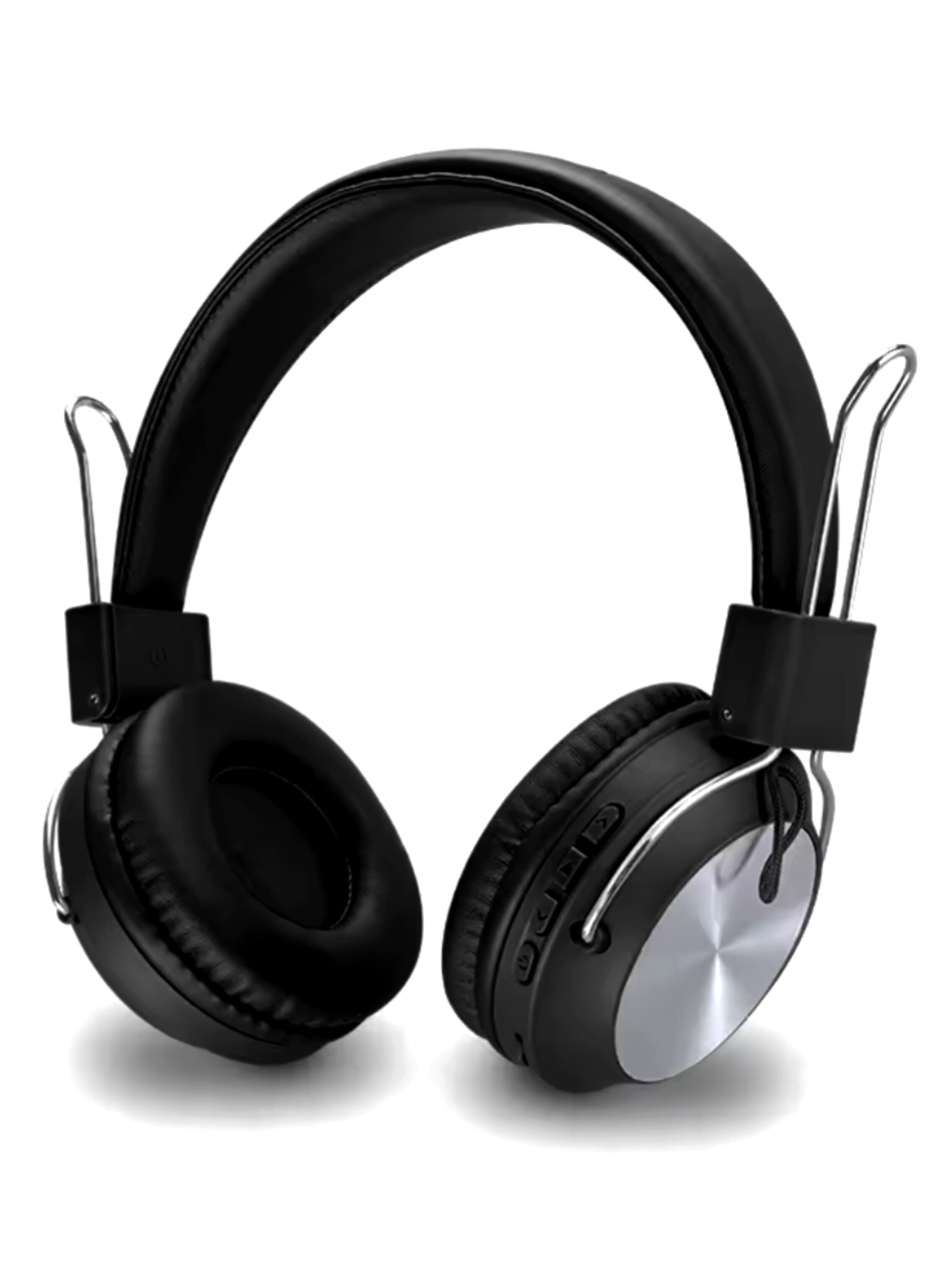 Wireless Bluetooth Headphones, Stereo Sound, Large Earbuds, Sports Earphones with Built-in Microphone (Black)سماعات رأس لاسلكية بتقنية البلوتوث، صوت ستيريو،  سماعة رأس كبيرة، سماعة أذن رياضية ميكروفون مدمج (أسود)