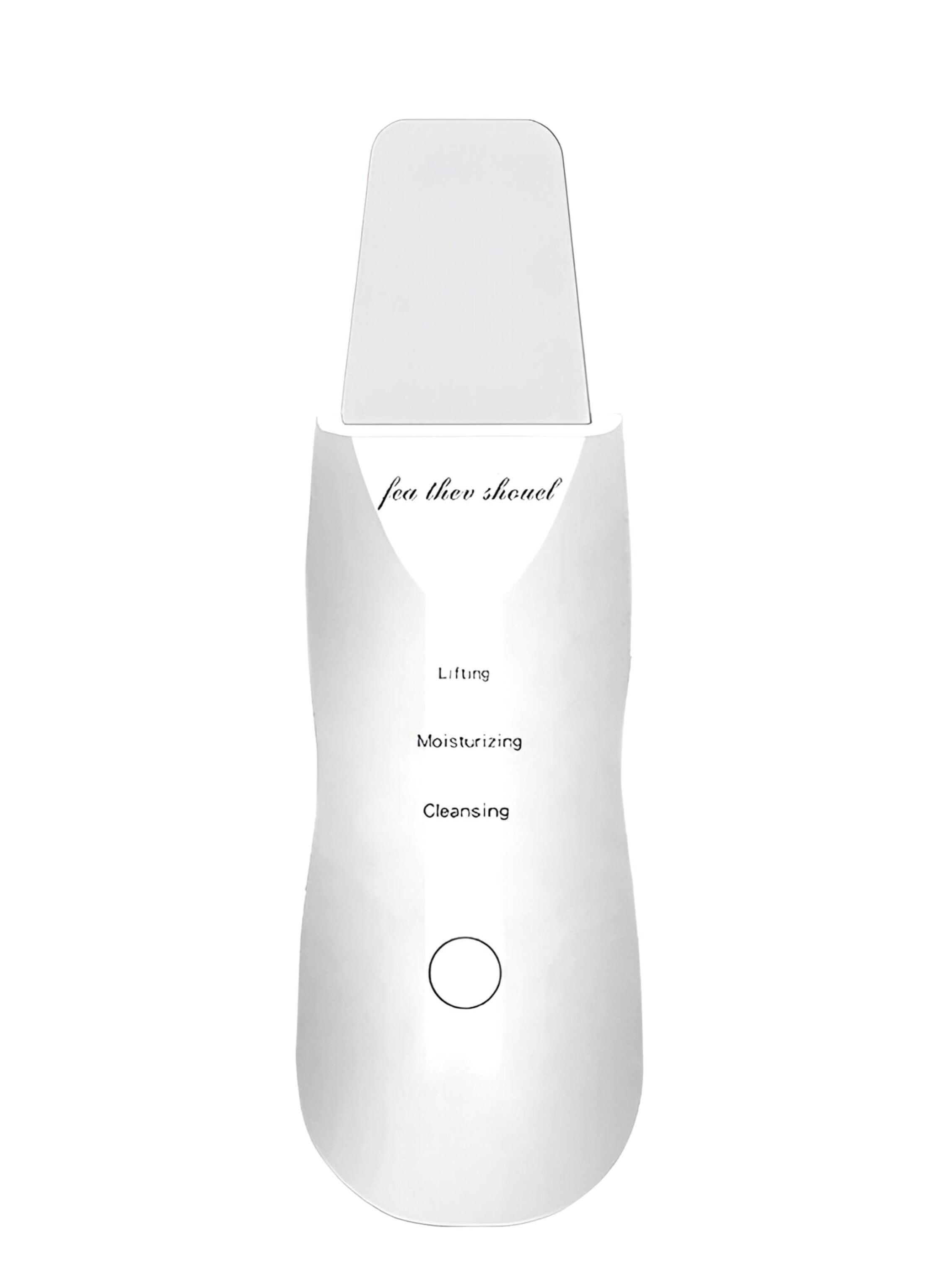 Facial exfoliating tool uses high-frequency vibration technology to effectively remove impurities.  اداة تقشير الوجه تعمل بتقنية الاهتزاز عالي التردد لإزالة الشوائب بفعالية.