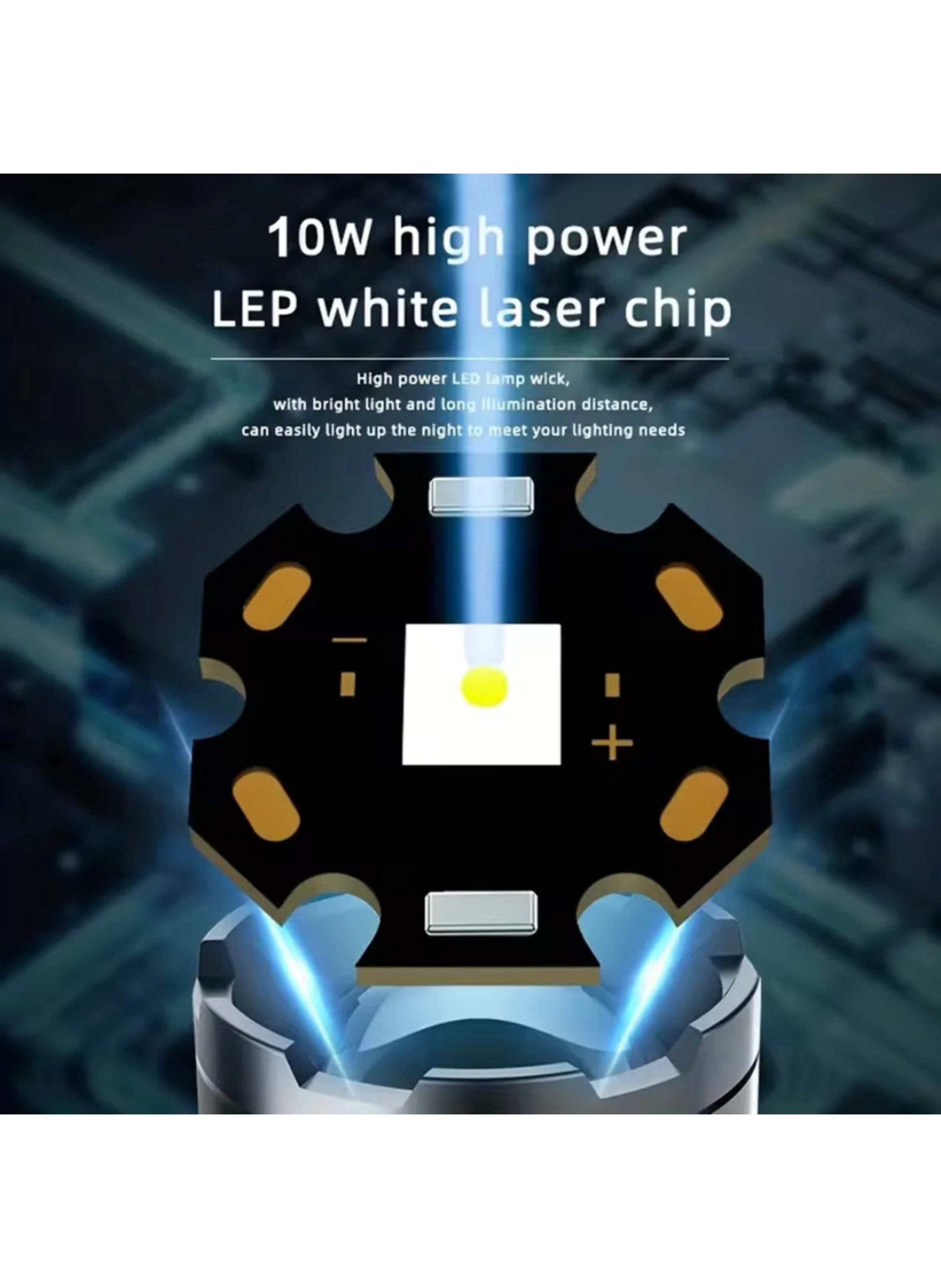 مصباح يدوي LED صغير الحجم (Mini) محمول وقوي - إضاءة ساطعة للحمل اليومي والطوارئ والتخييم - مع مشبك وحلقة تعليق Mini Portable Powerful LED Flashlight - Bright Illumination for Daily Carry, Emergencies & Camping - With Clip & Hanging Ring