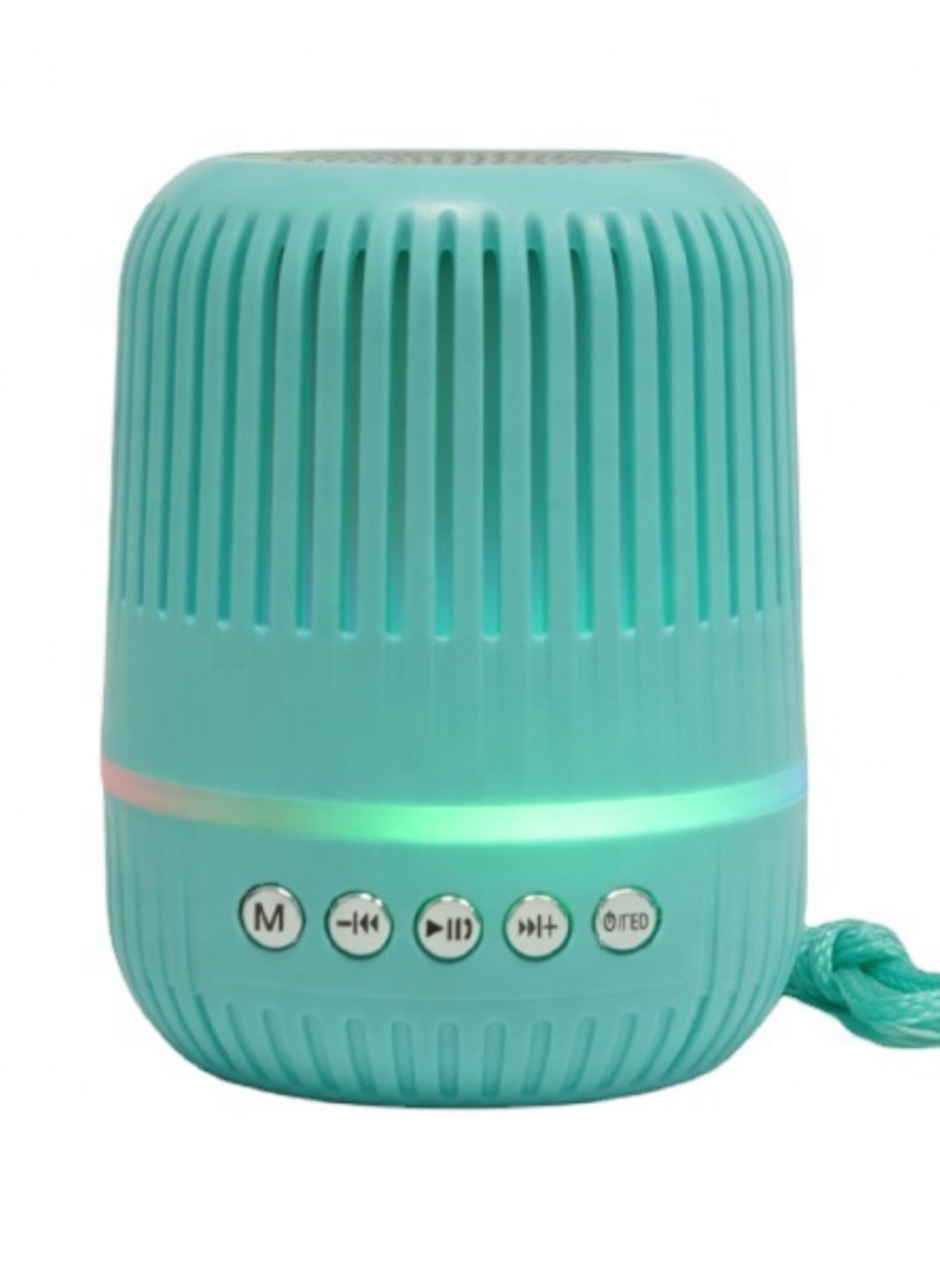 مكبر صوت بلوتوث M4 ميني محمول – إضاءة RGB، صوت جهير عميق، تشغيل USB وAUX، تصميم أنيق للمكتب أو المنزل لون اخضر  M4 Mini Bluetooth Speaker – Portable Wireless Speaker with RGB Lights, Deep Bass Woofer, USB/AUX Support,  green