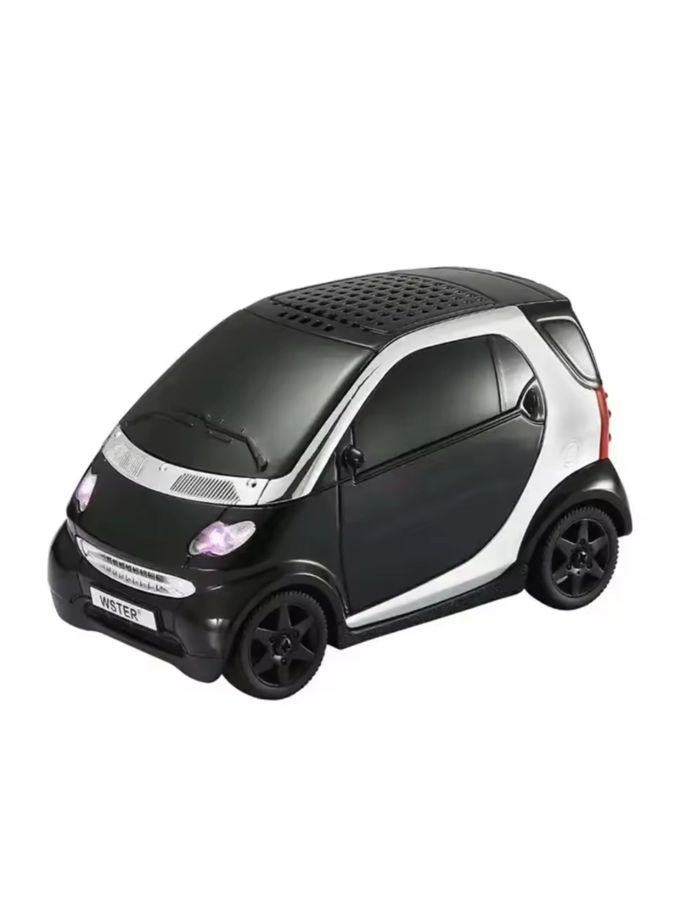 Portable Bluetooth Speaker with Classic Car Design - Multi-functional Wireless Stereo with Pure Sound black مكبر صوت بلوتوث محمول بتصميم سيارة كلاسيكية - ستيريو لاسلكي متعدد الوظائف مع صوت نقي لون اسود