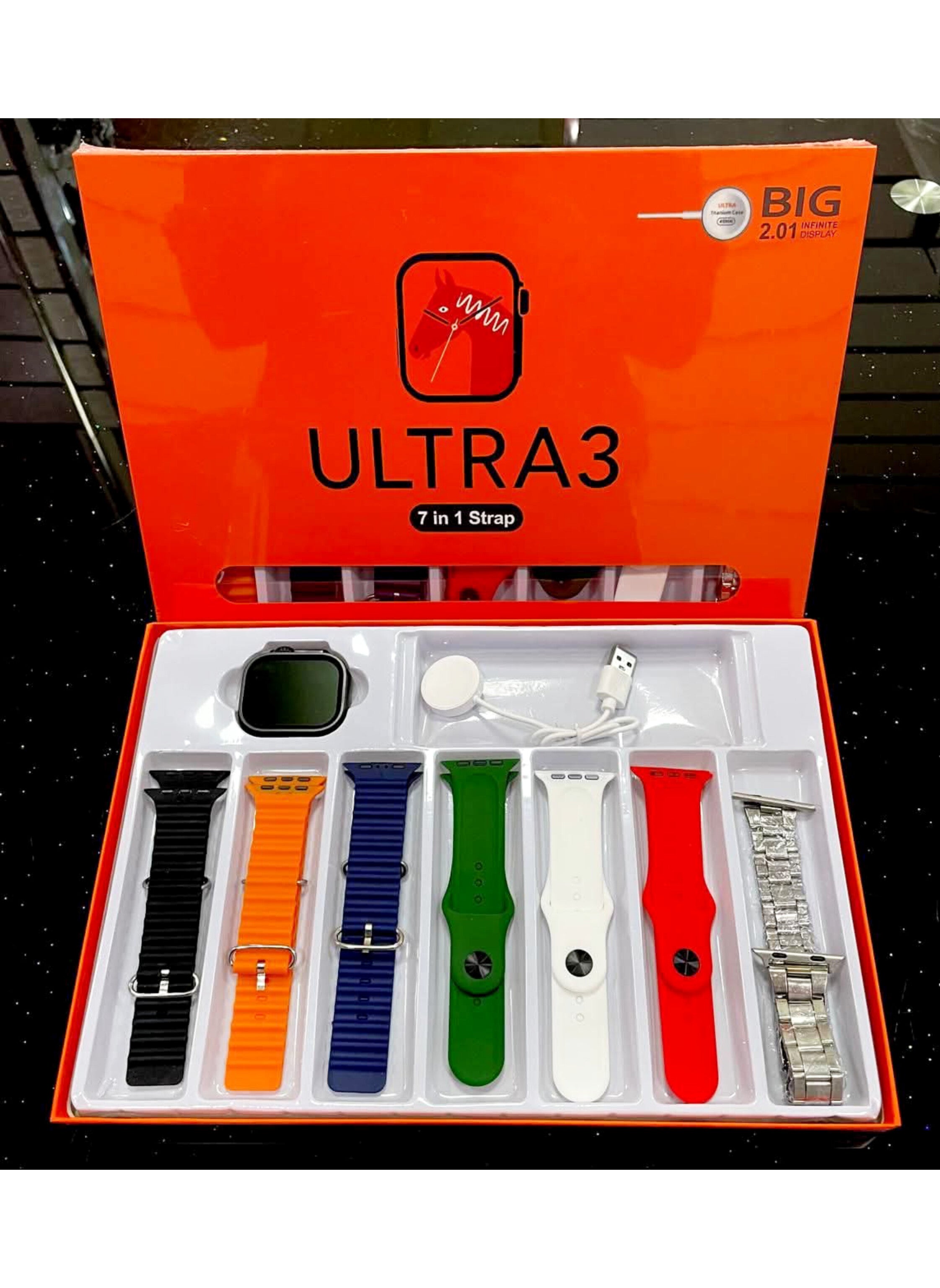 ساعة ذكية أنيقة للرجال والنساء وشحن لاسلكي و7 أساور قابلة للتبديل Elegant Smart Watch for Men & Women , Wireless Charging & 7 Interchangeable Straps