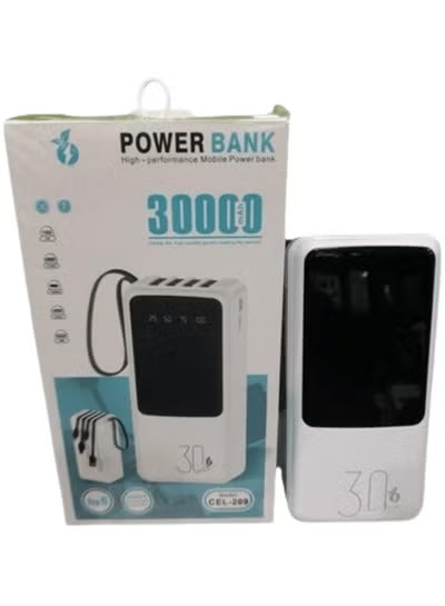 CEL-209 Celebre Power Bank 30000mAh, White