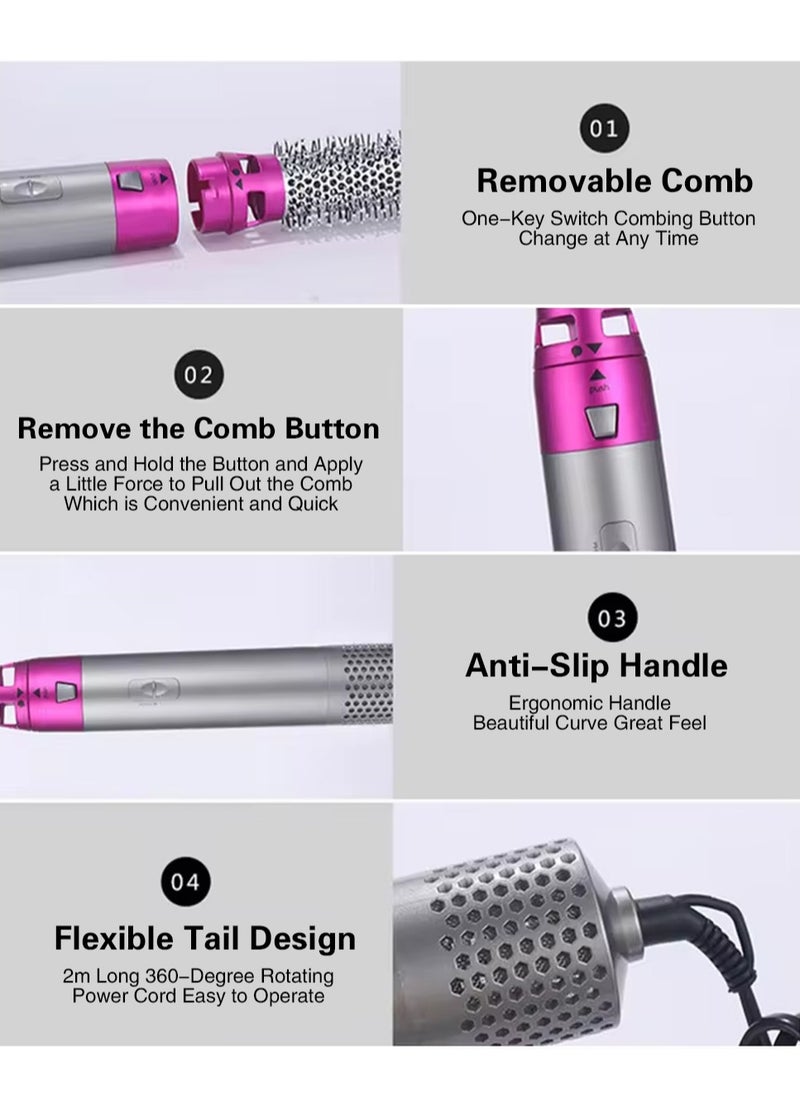 5 in 1 Hot Air Styler Hair Dryer Comb Multifunctional Styling