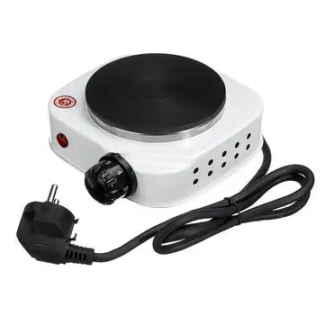 سخان قهوة وطعام كهربائي محمول - موقد سيراميك صغير آمن للرحلات والمكتب Portable Electric Coffee & Food Warmer - Small Ceramic Hot Plate Safe for Travel & Office