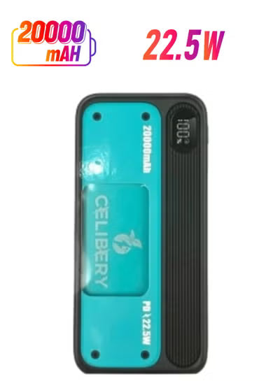 cel 20 Basix Plus Power Delivery 20000mAh 22.5W PD &amp; QC 3.0 Power Bank with Lightning Input