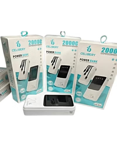 CEL-226 باور بانك سيليبري 20000 مللي أمبير، أبيض