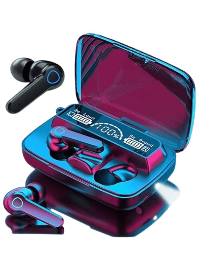 M19 Wireless Earbuds Earphone Touch Headset Digital LED With Flashlight